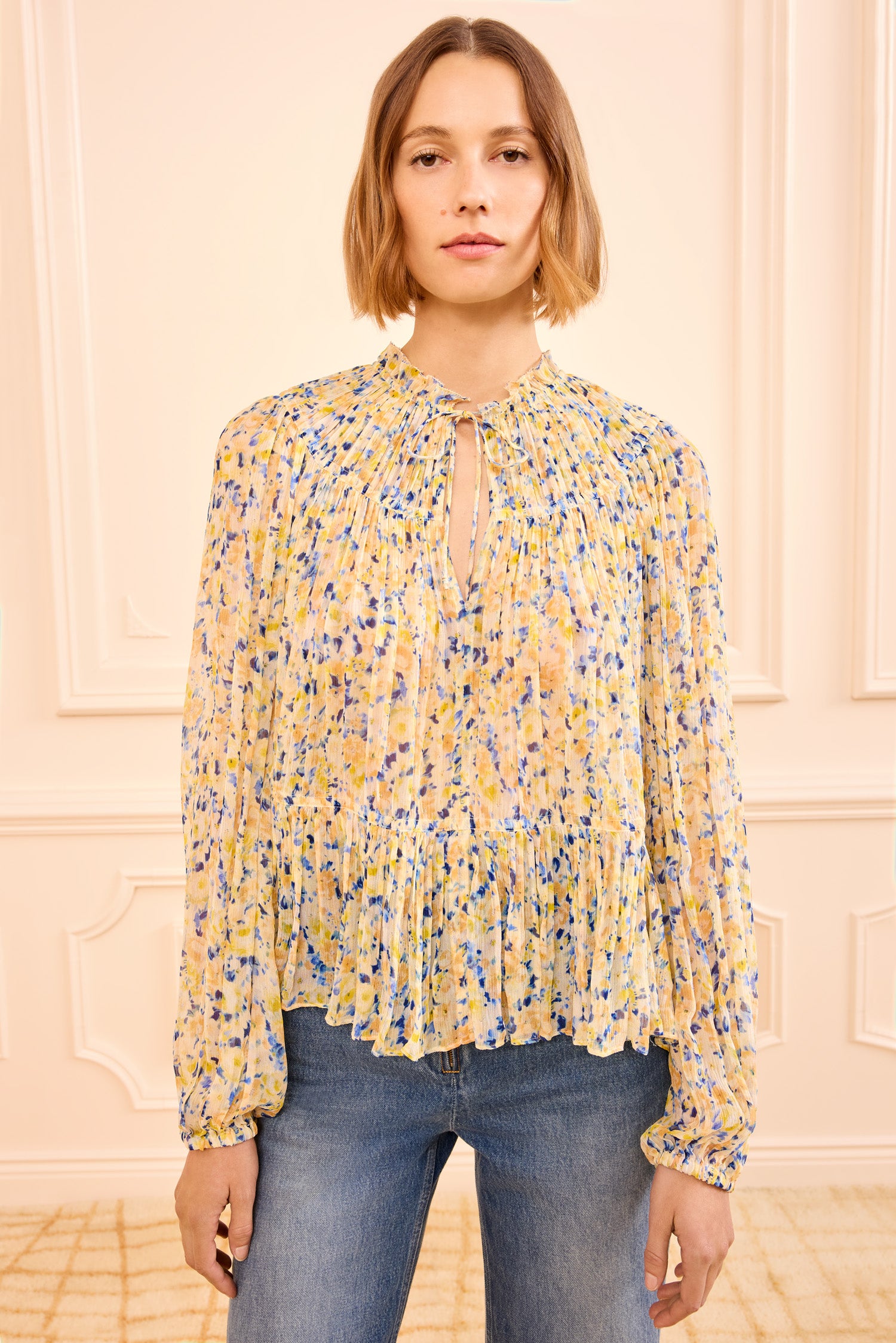 Ulla Johnson Leandra Silk Blouse - Daffodil