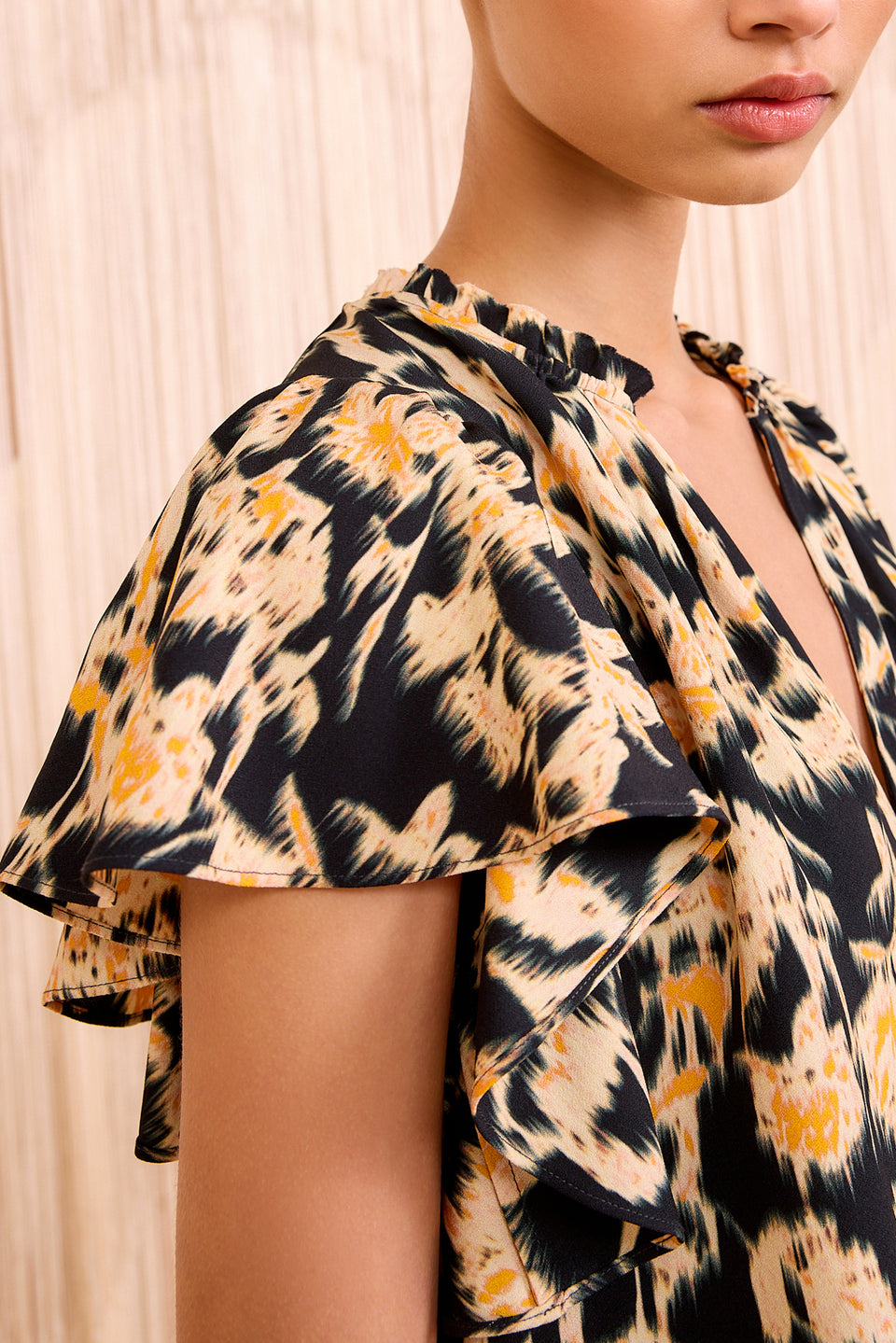 Lilo Flutter Sleeve Blouse - Tourmaline