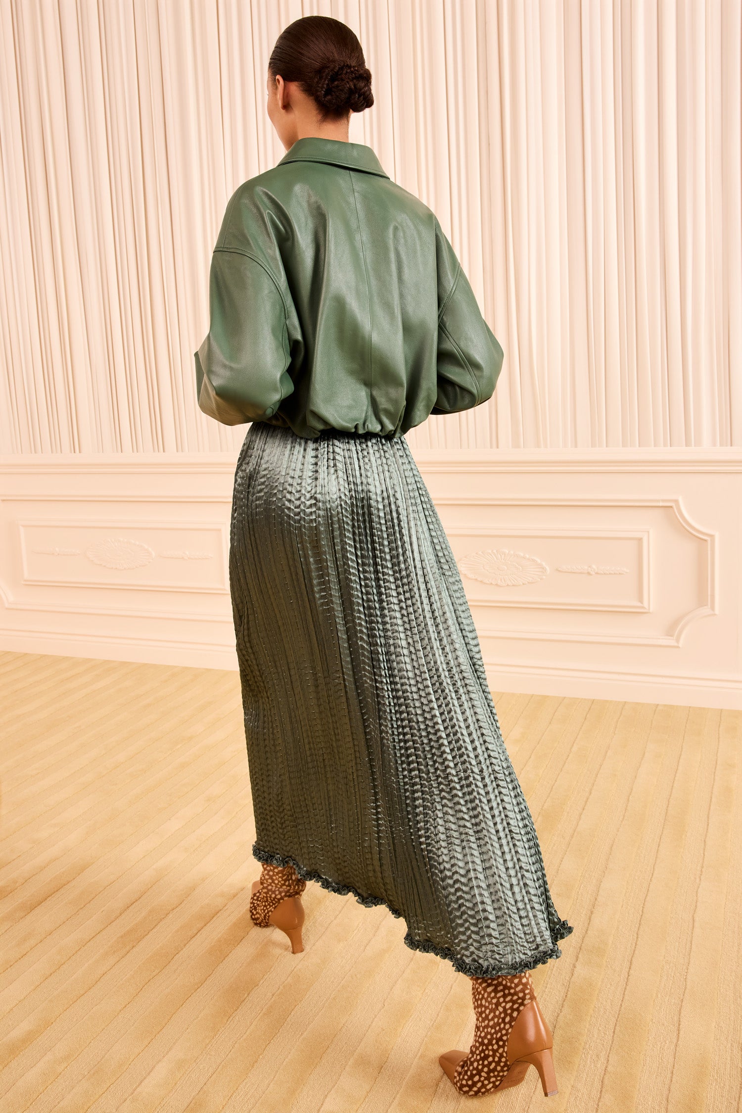Ulla Johnson Lira Pleated Skirt - Serpentine