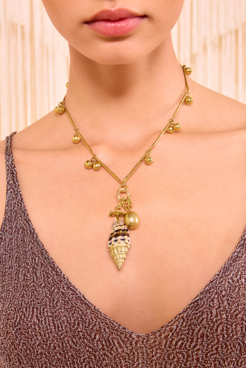 Livia Spotted Jasper & Mixed Motif Shell - Jasper