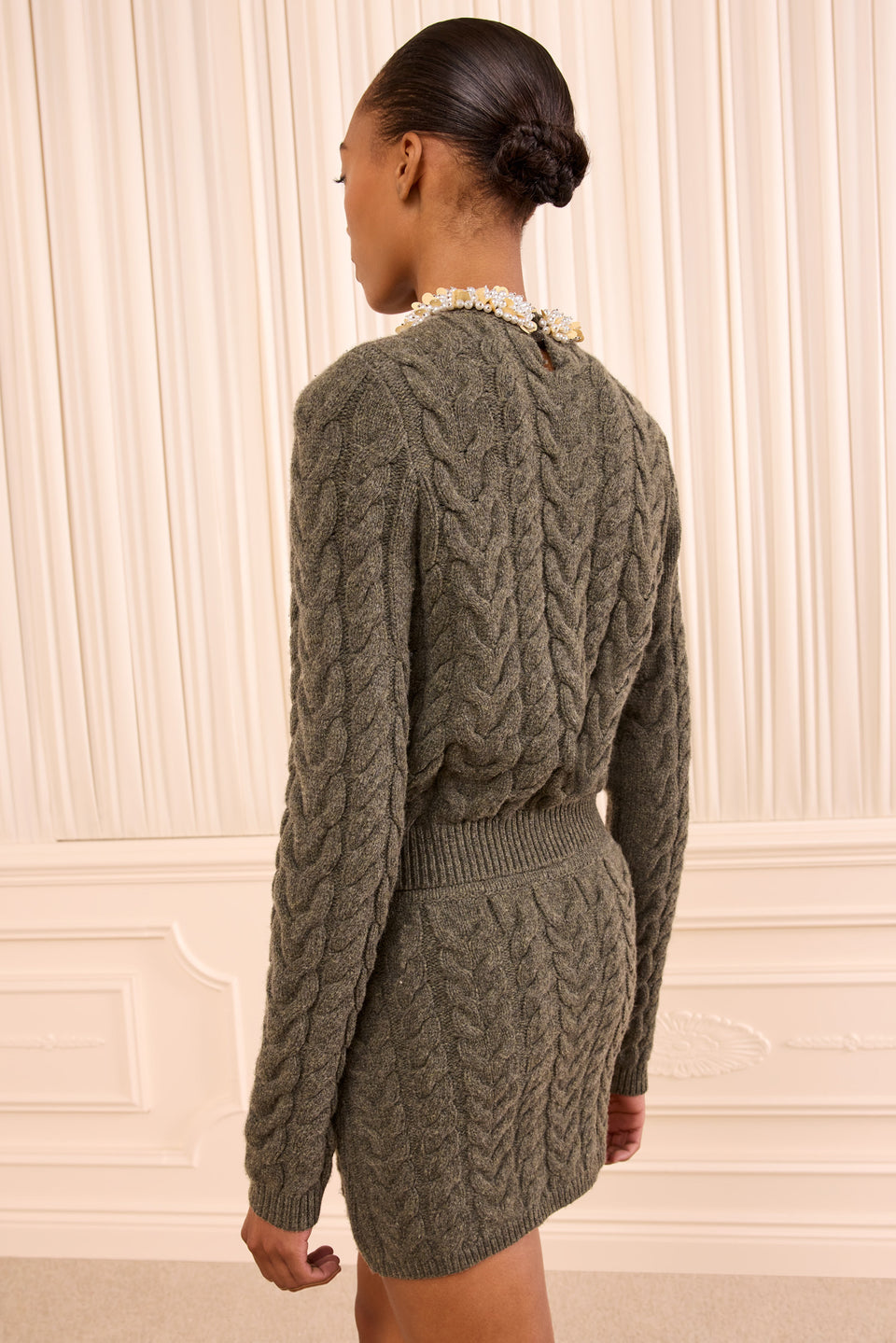 Lola Mini Knit Skirt - Militaire