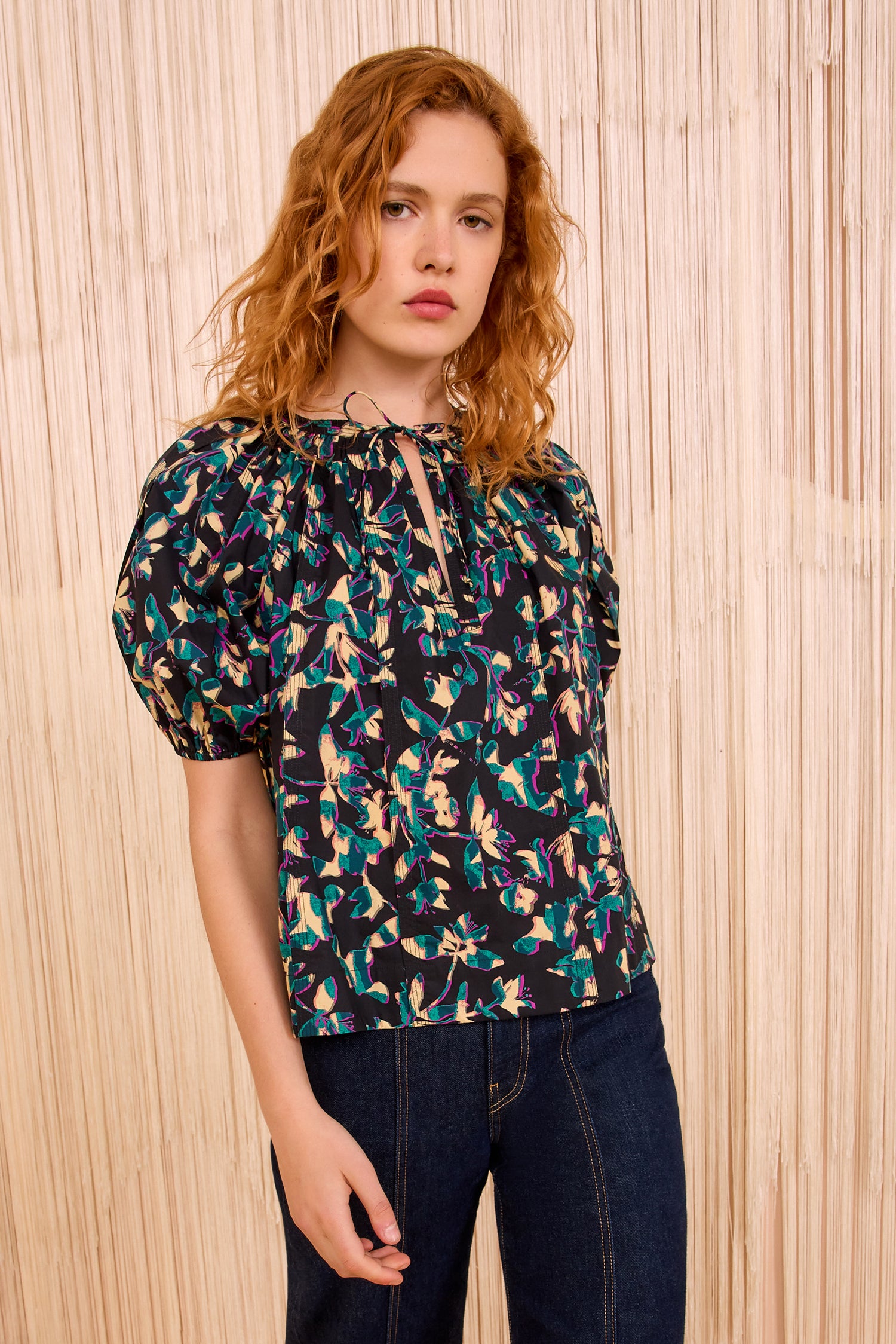 トップス apolina Joan Blouse - Almond 3-5Y Juna Long Sleeve Peplum Blouse - Pearl - Ulla Johnson