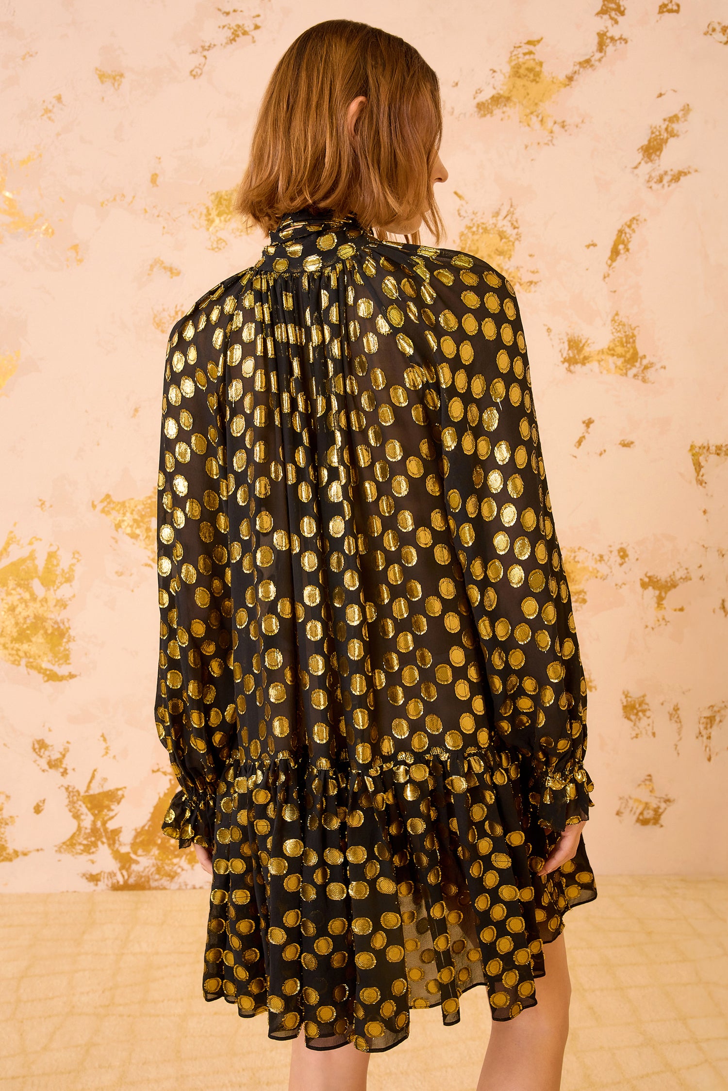 Ulla Johnson Loretta Silk Long Sleeve Mini Dress - Obsidian