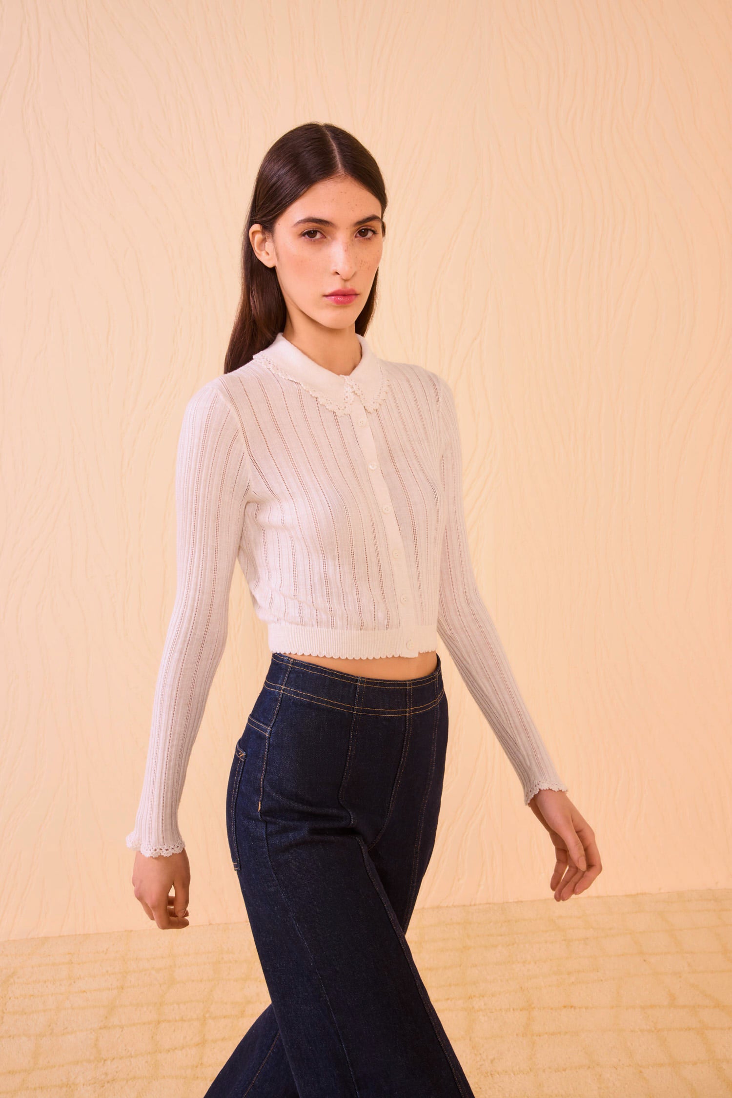 Lottie Knit Cardigan - Pristine