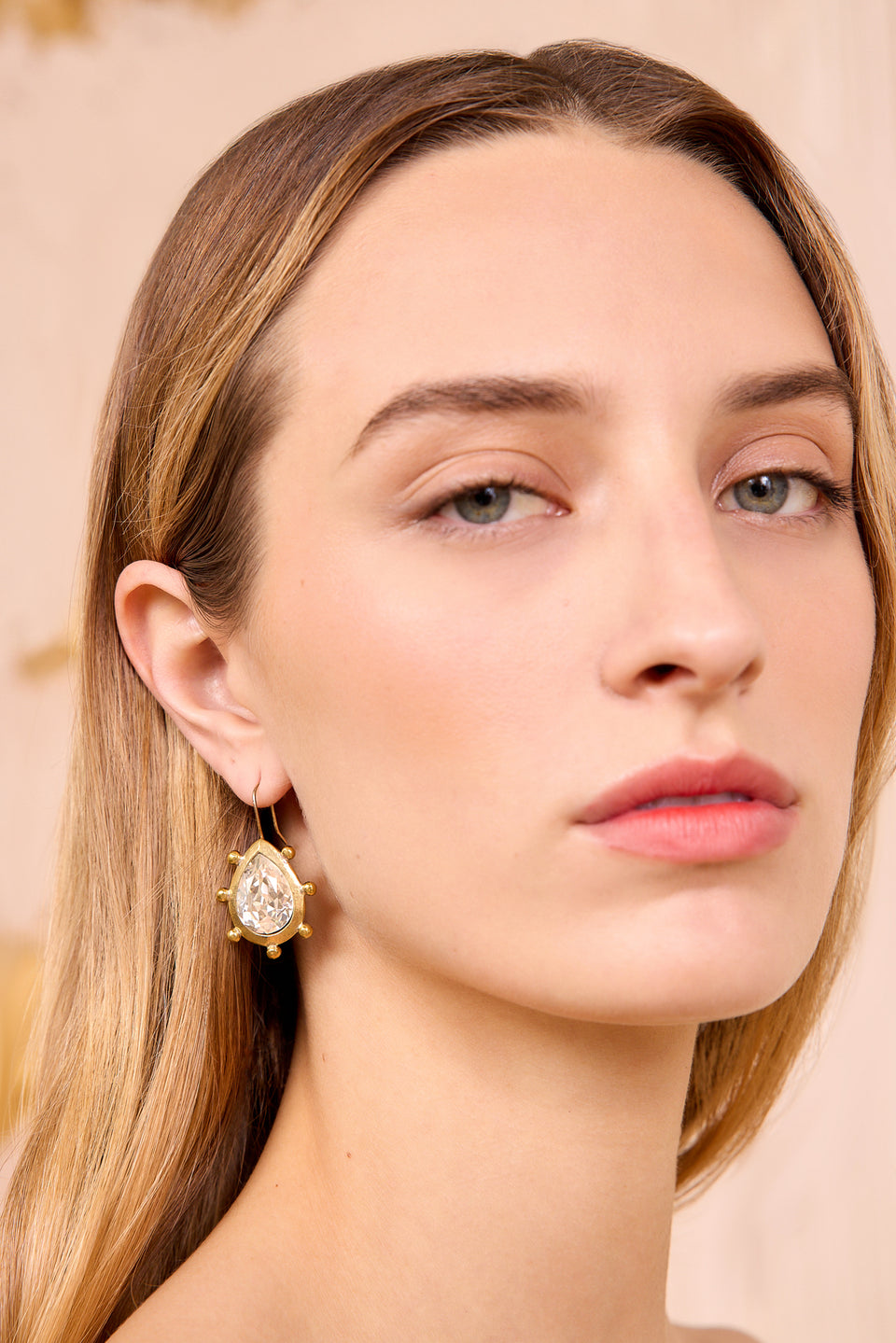 Luca Drop Earring - Crystal