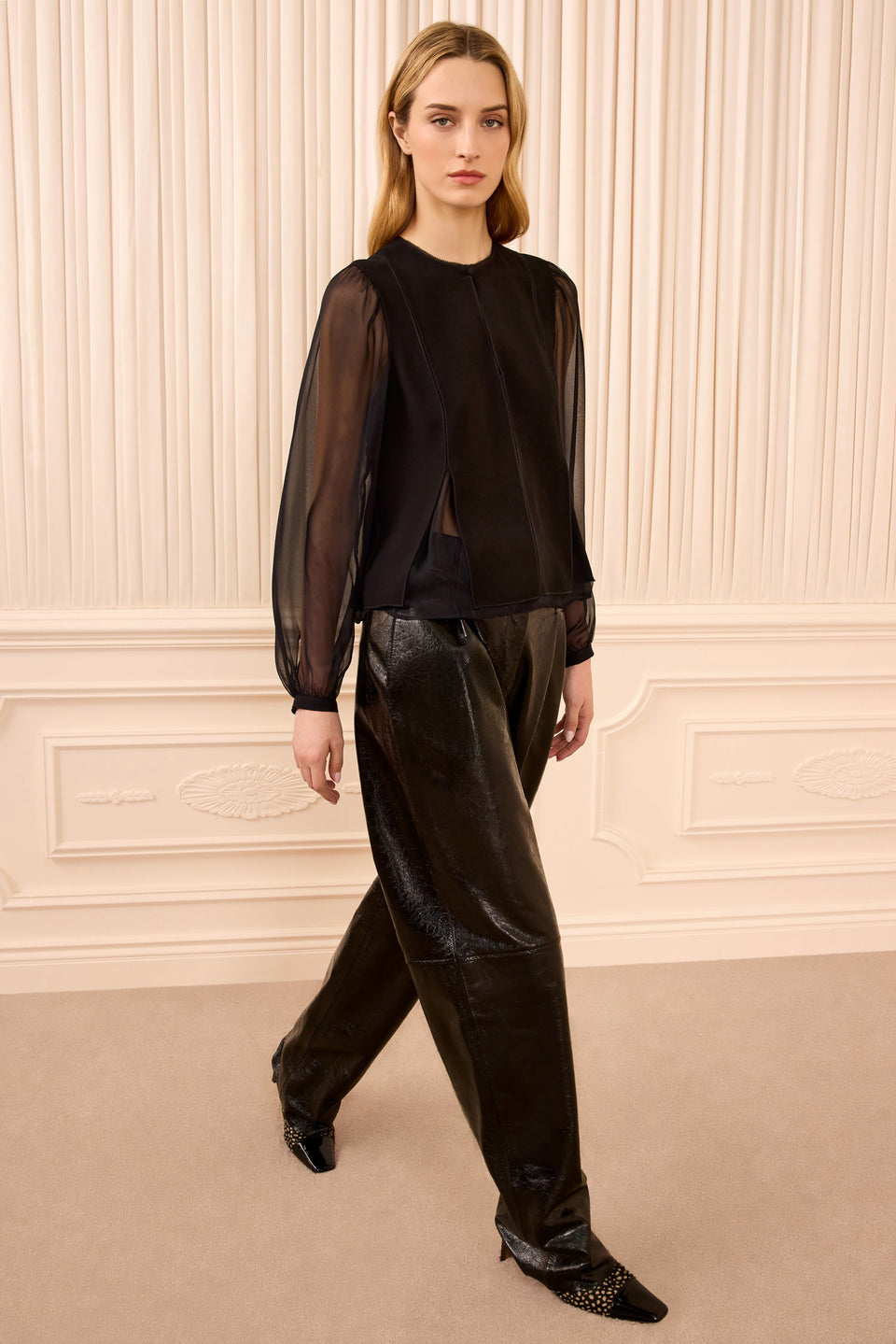 Lucette LS Blouse - Noir
