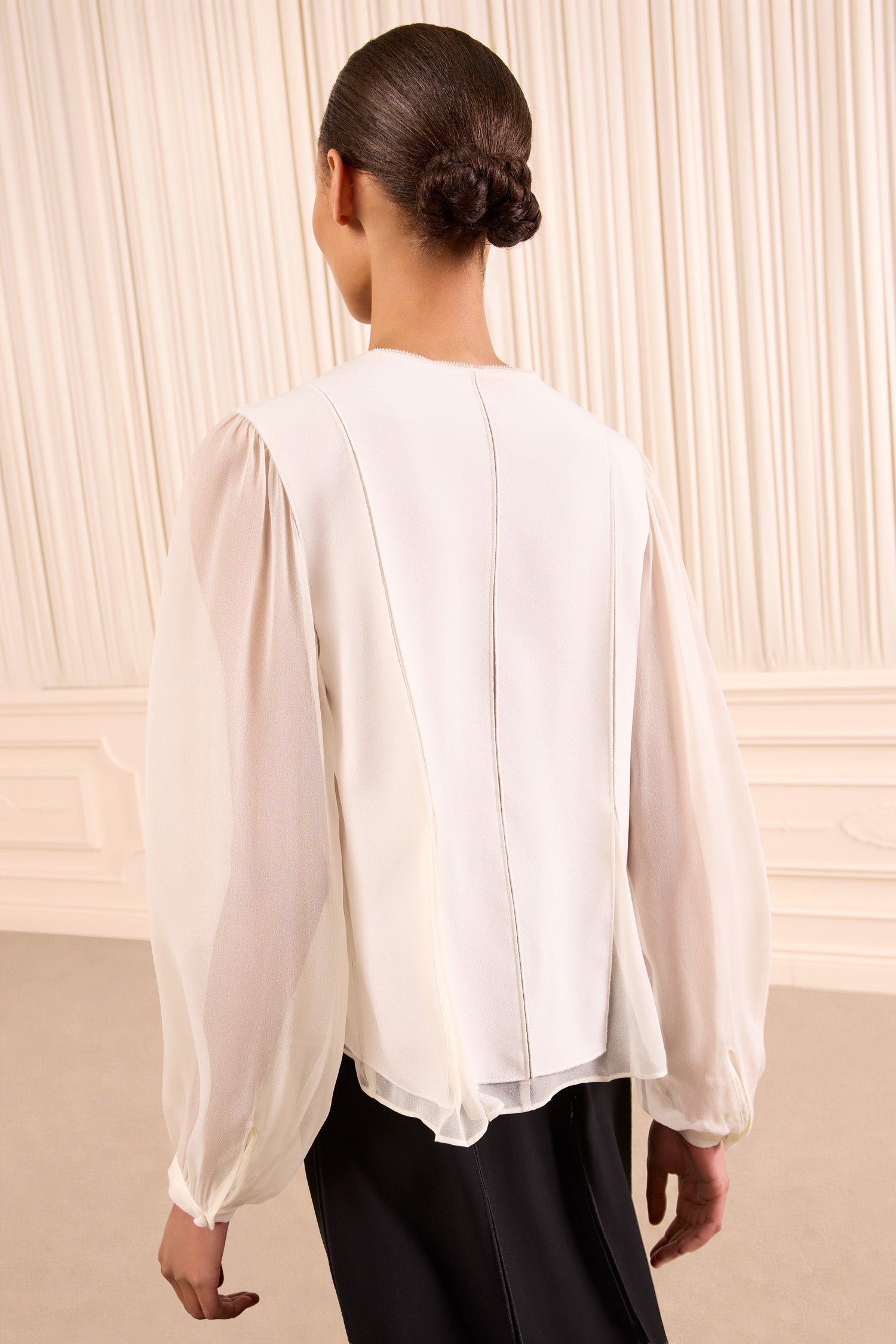 Ulla Johnson Lucette LS Blouse - Pearled Ivory