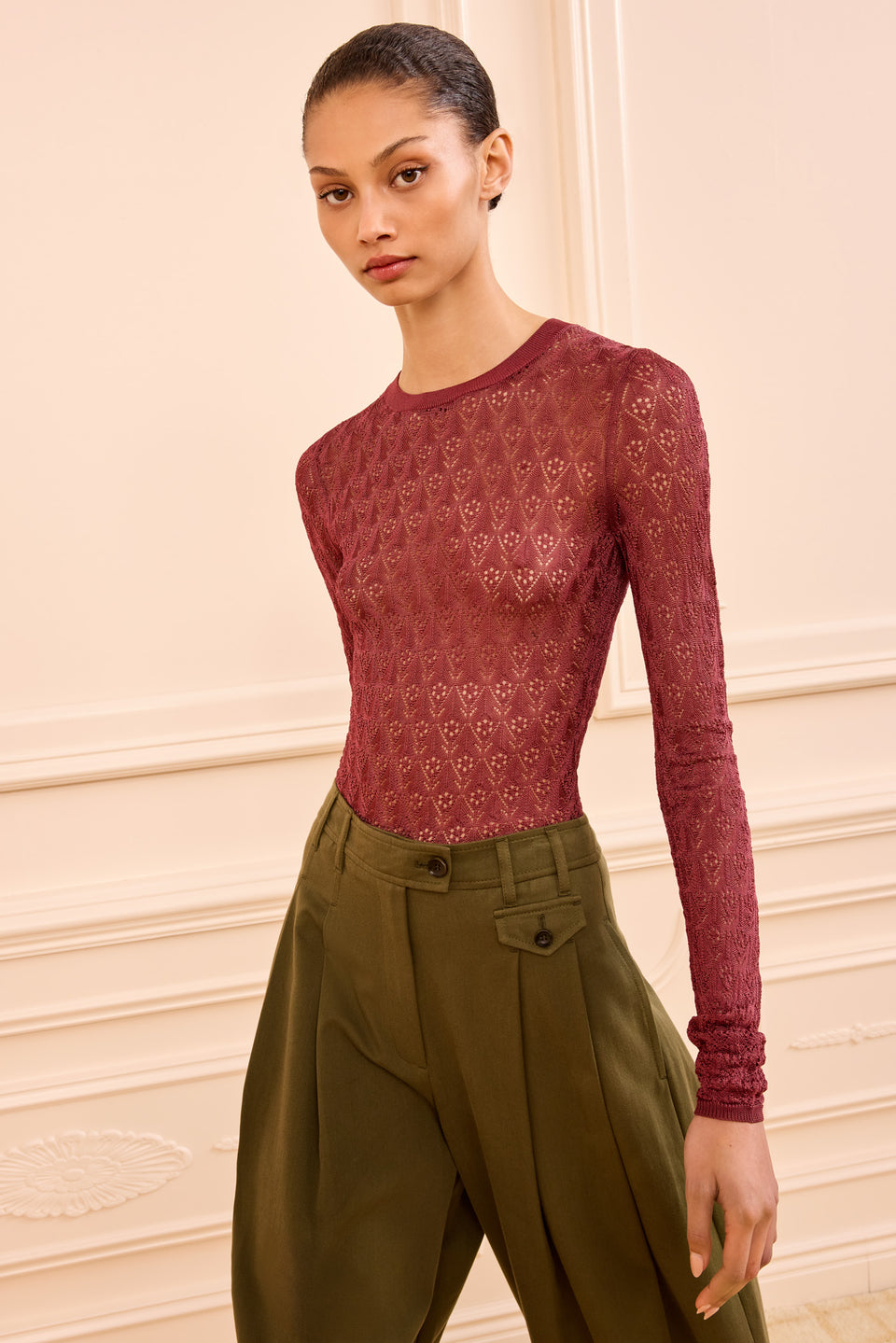 Lunaire LS Knit Top - Fig