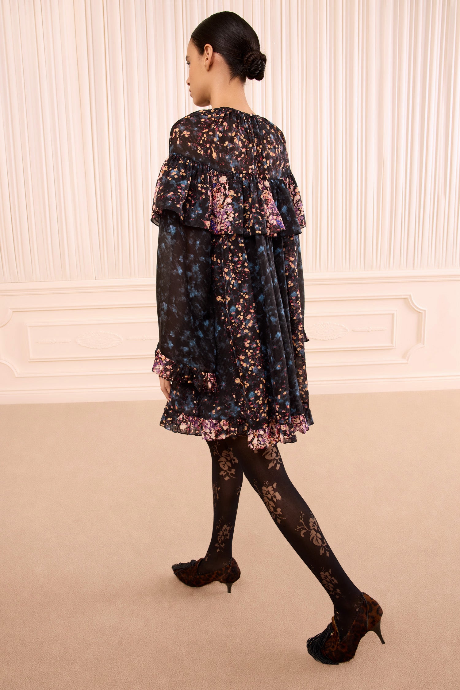 Ulla Johnson Lune Long Sleeve Silk Mini Dress - Eclipse