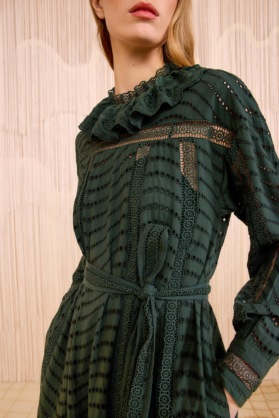 Lyla Cotton Long Dress - Cypress