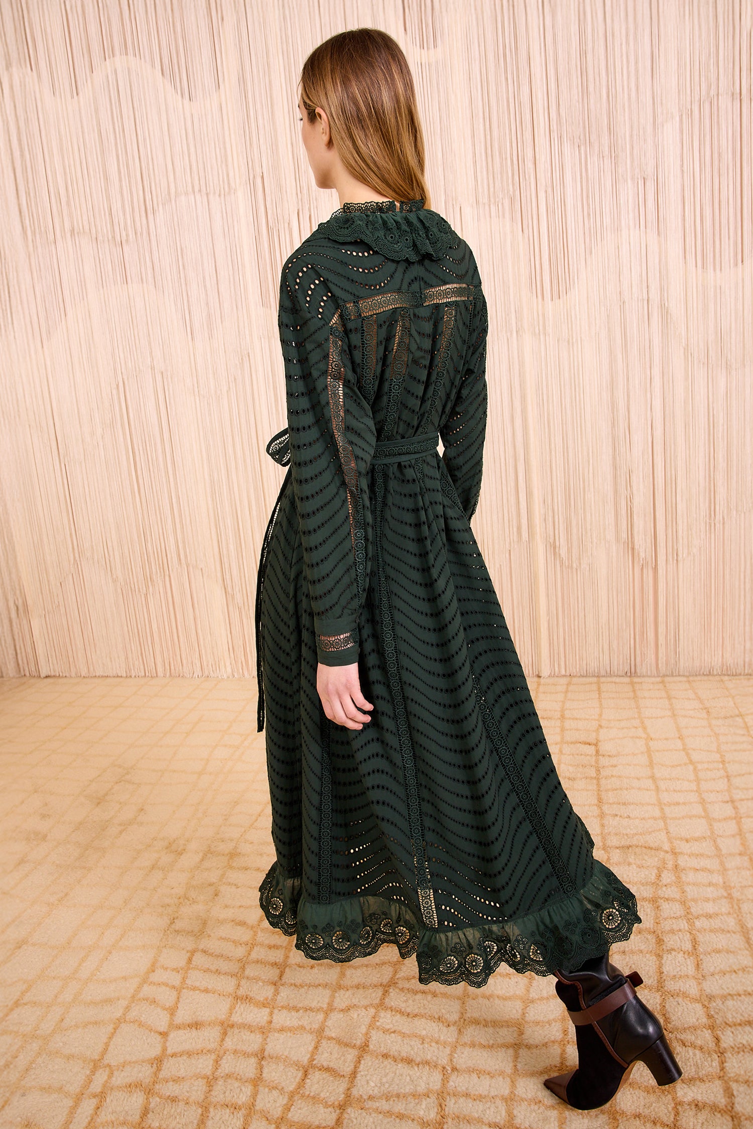 Ulla Johnson Lyla Cotton Long Dress - Cypress