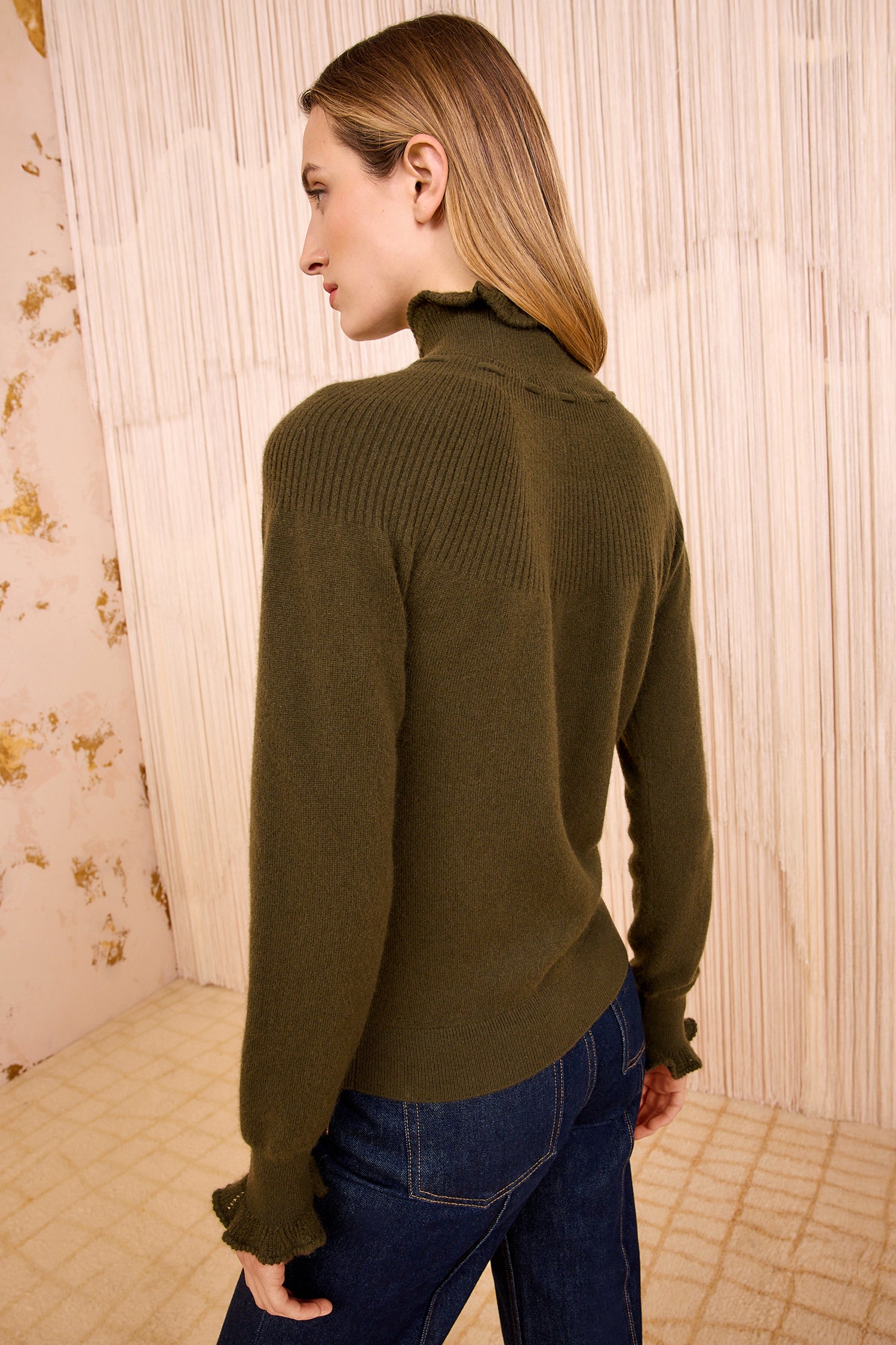Ulla Johnson Maisie Cashmere Turtleneck - Hunter