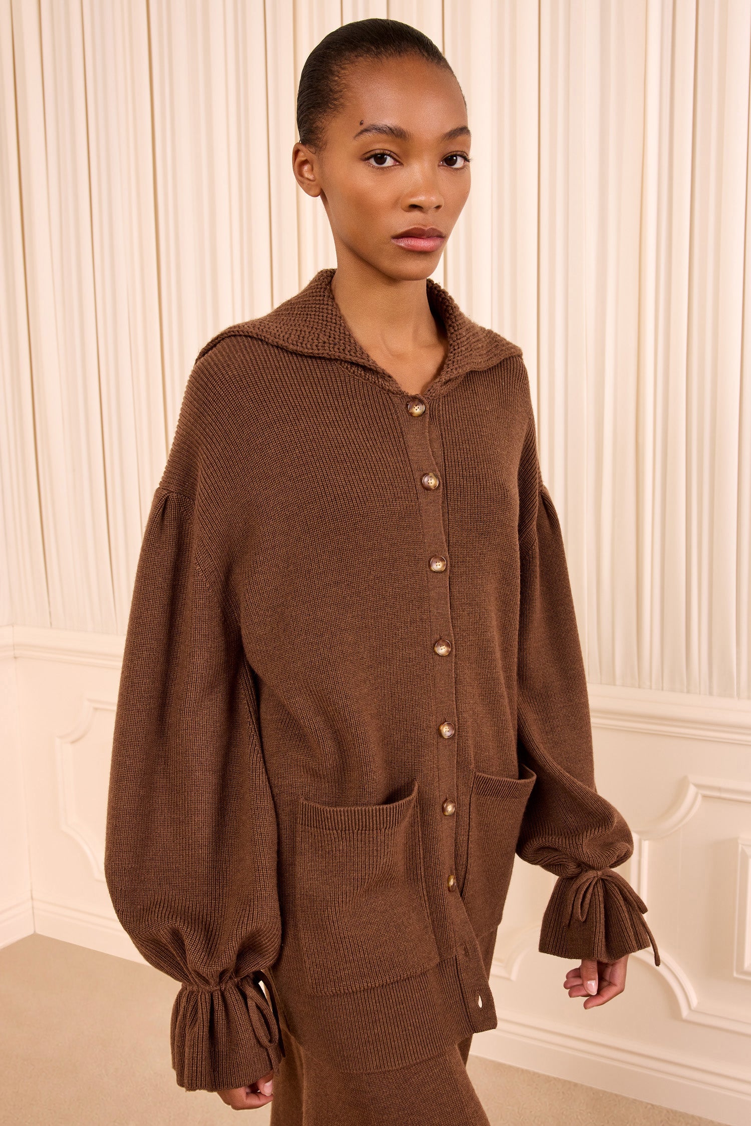 Makila Knit Cardigan Clove