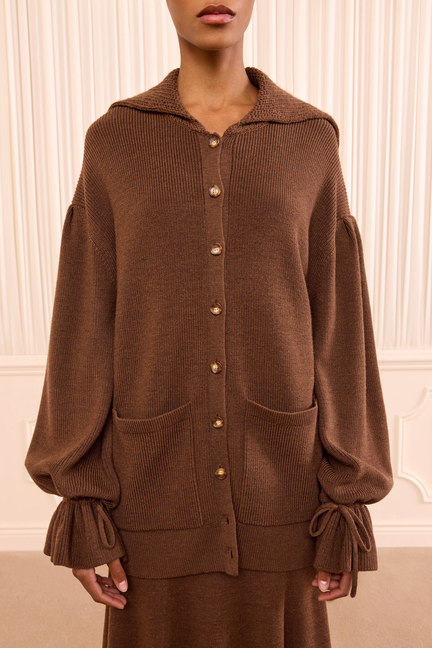 Ulla Johnson Makila Knit Cardigan - Clove