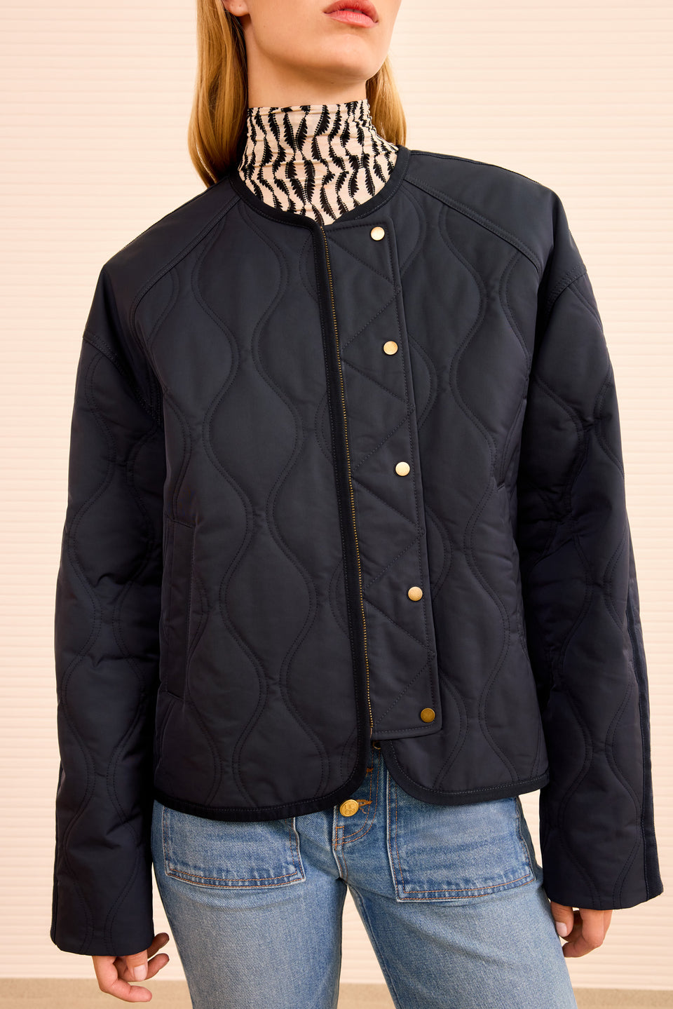 Malone Quilted Jacket - Midnight
