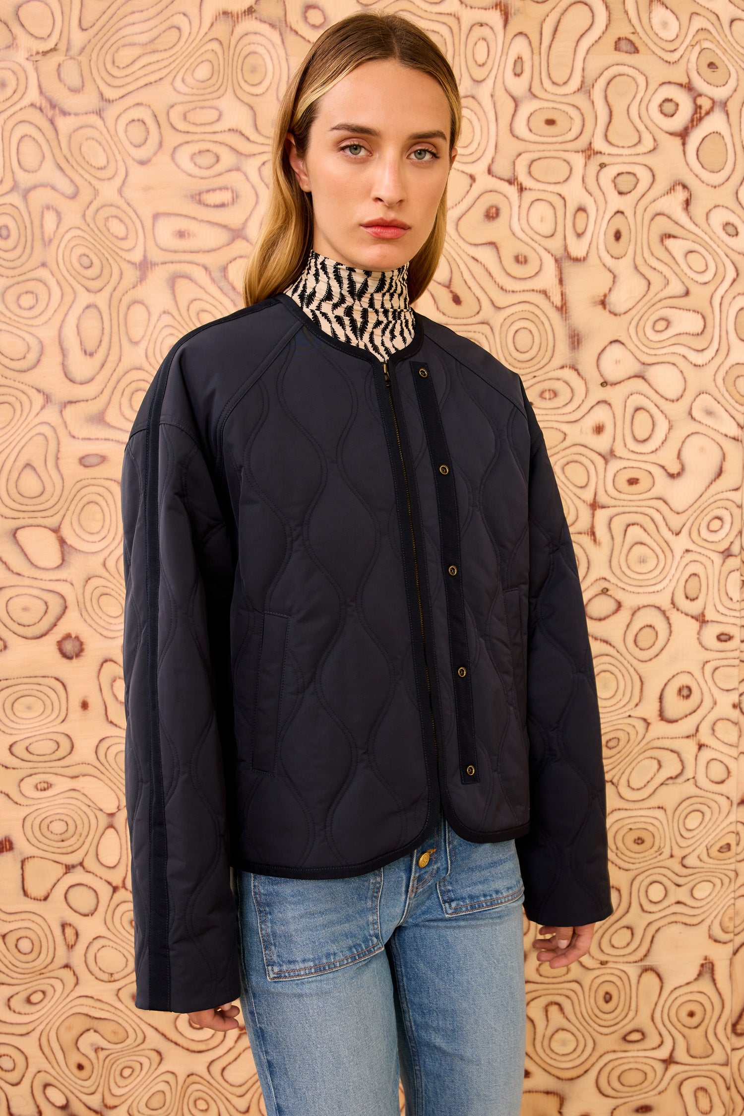 Malone Quilted Jacket - Midnight