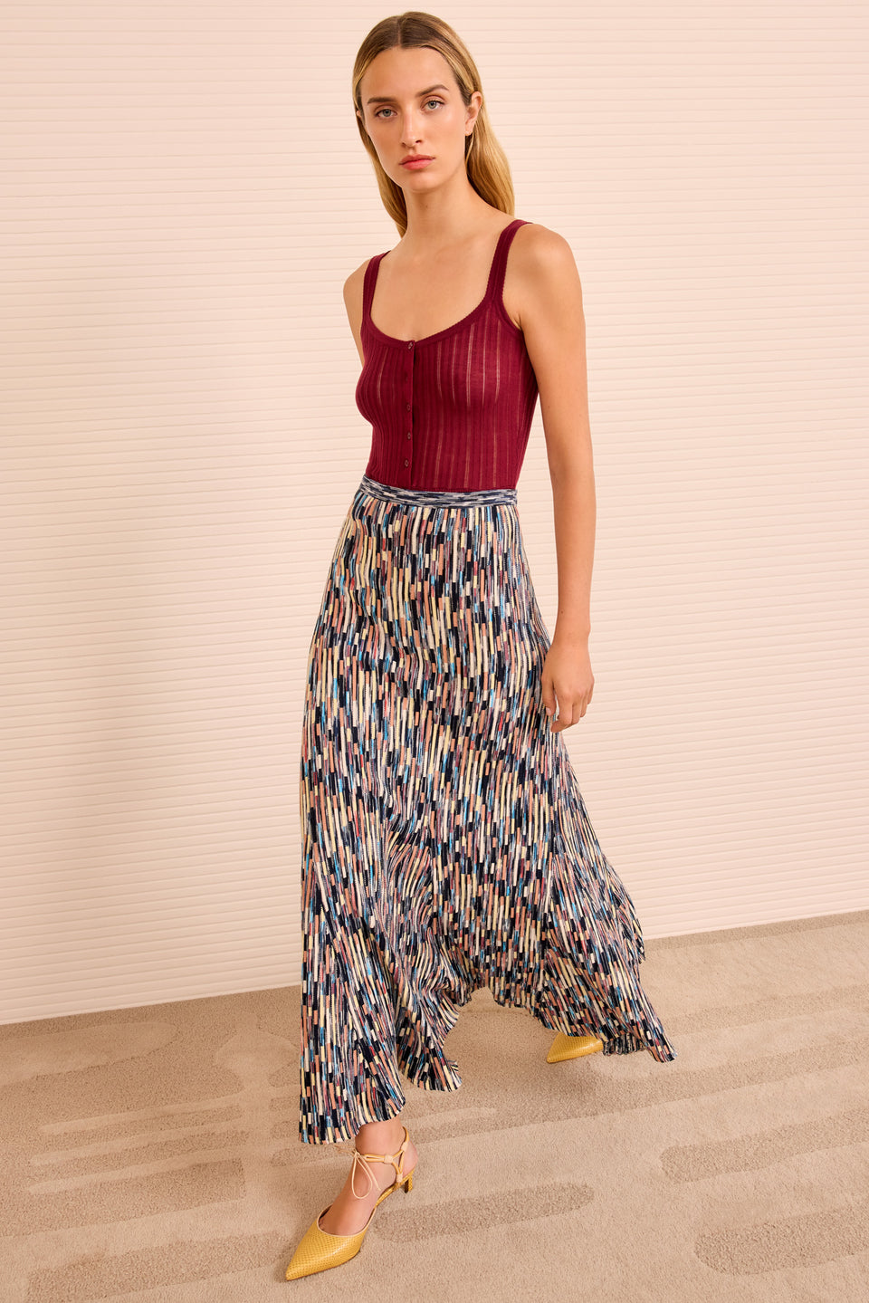 Marceline Multicolor Long Skirt - Oasis