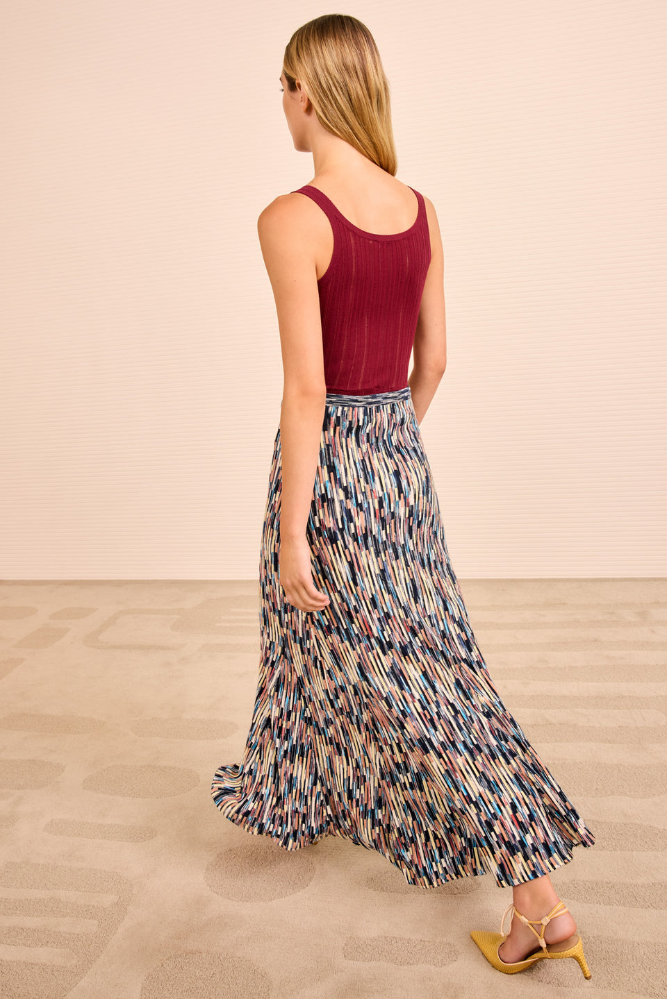 Marceline Multicolor Long Skirt - Oasis