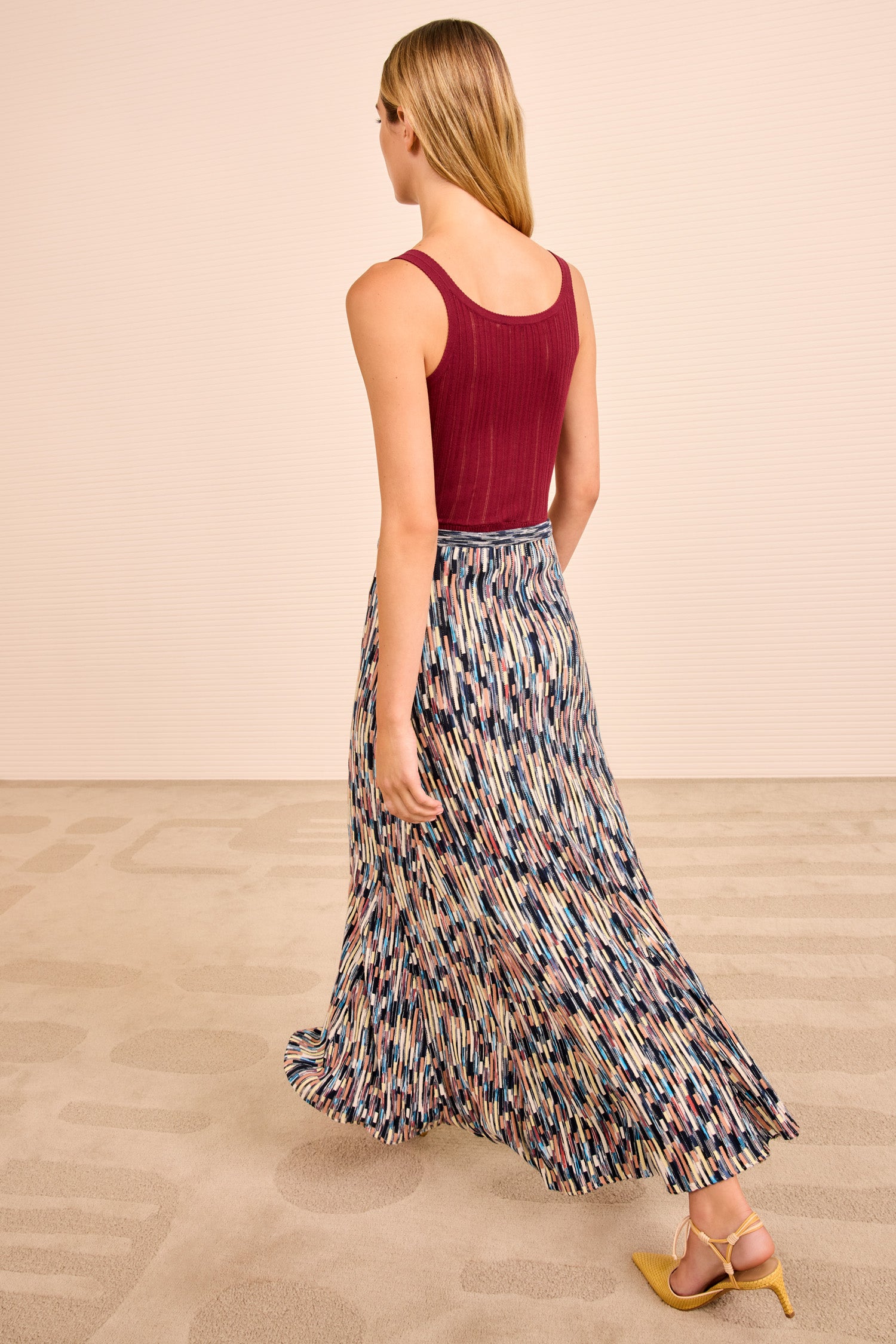 Ulla Johnson Marceline Multicolor Long Skirt - Oasis