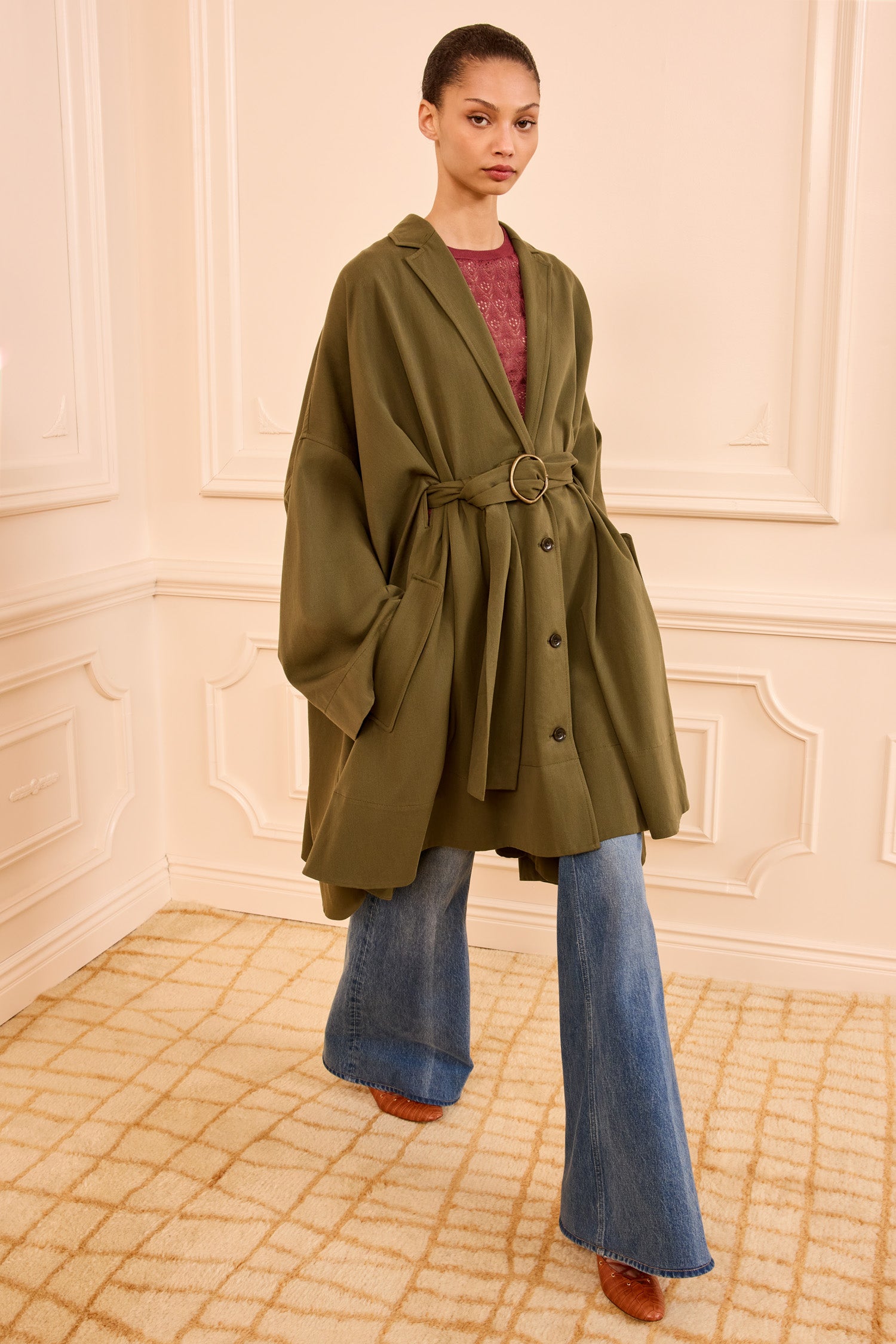 Margaux Belted Coat - Pinon