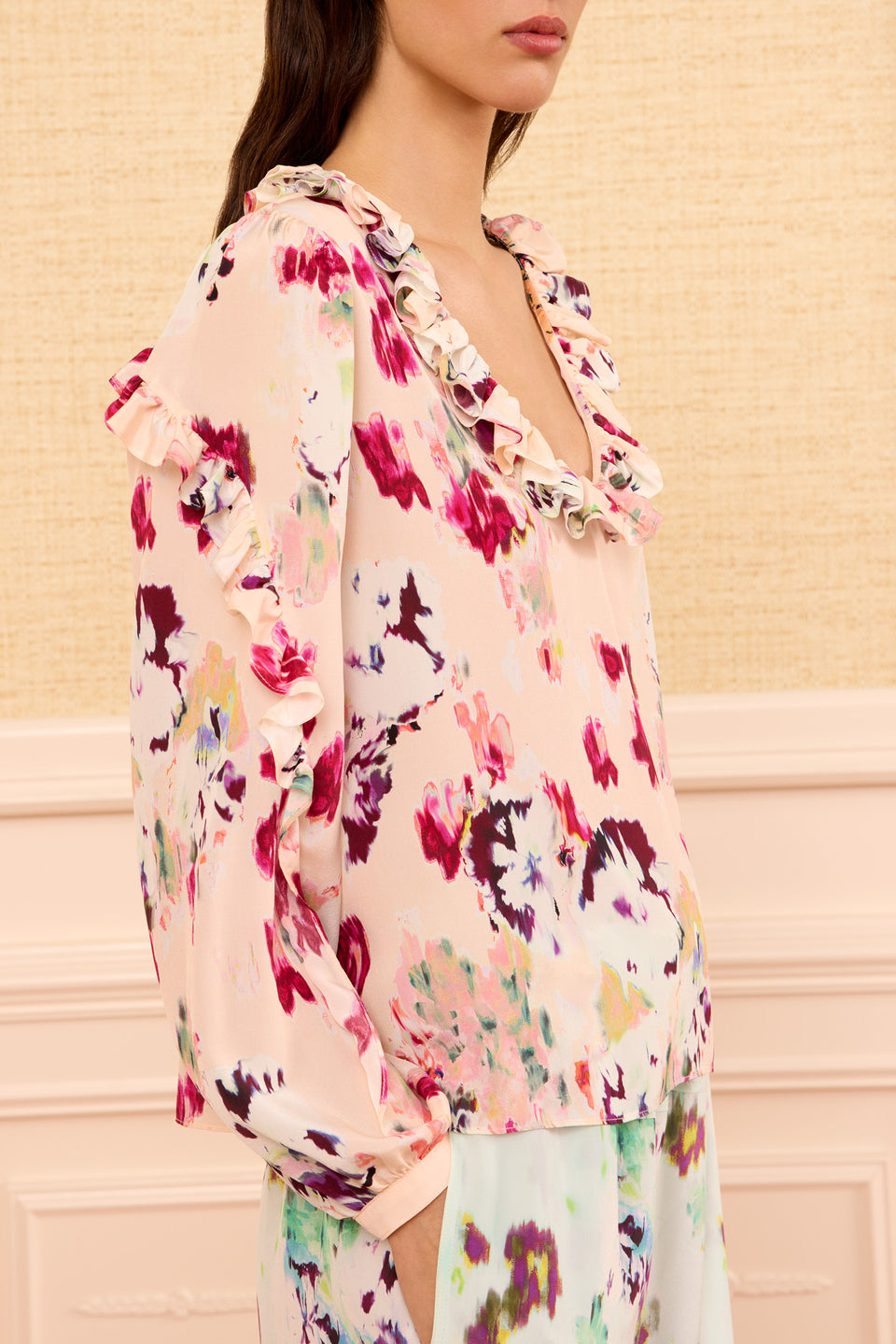 Marguerite Silk Blouse - Summer Garden