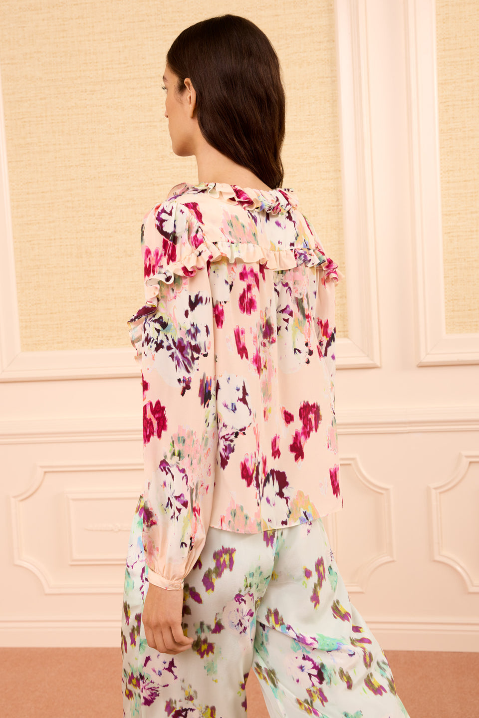 Marguerite Silk Blouse - Summer Garden