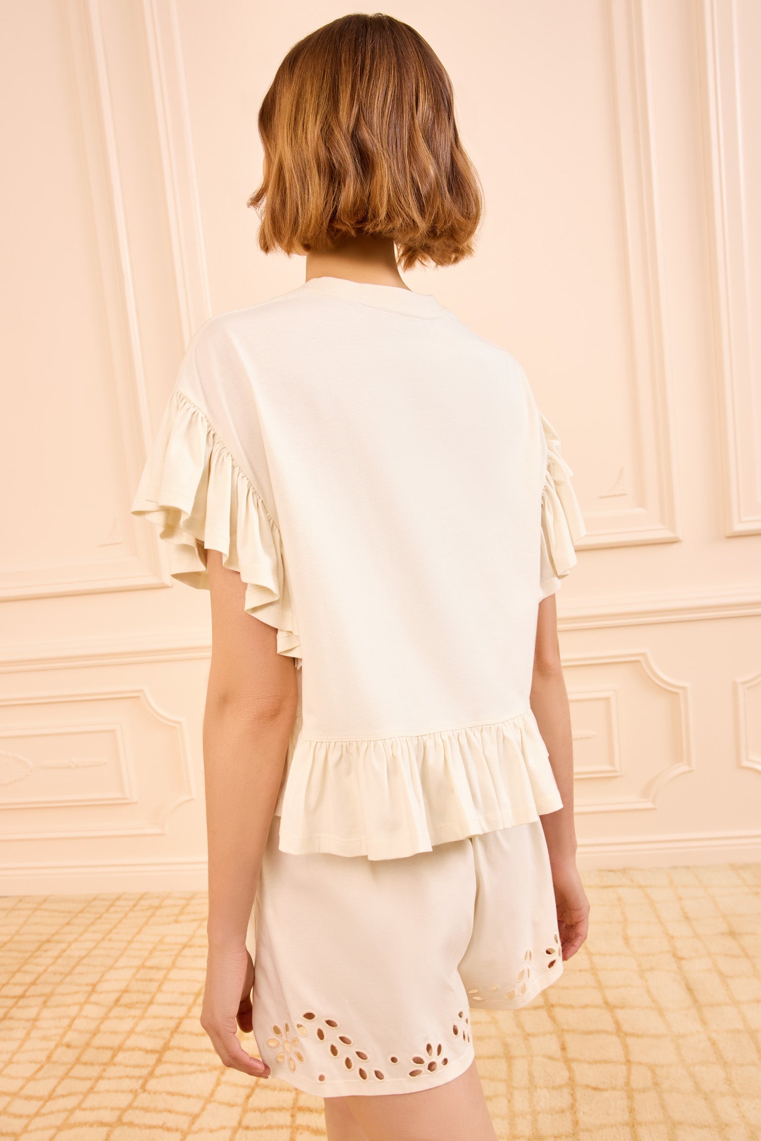 Ulla Johnson Mariana Top with Peplum - Cowrie