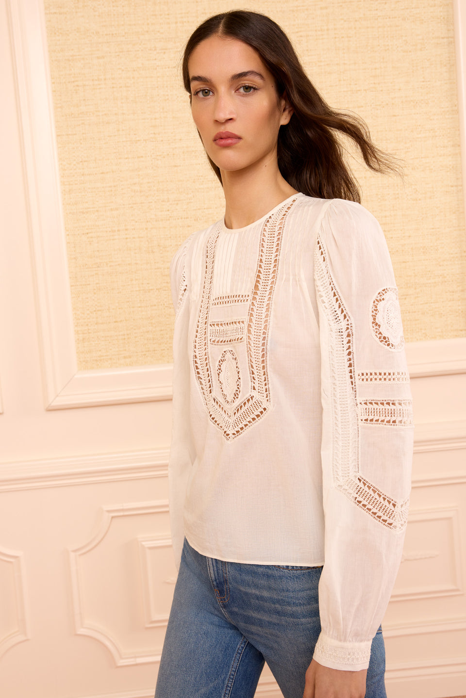 Marlowe LS Cotton Top - Pristine