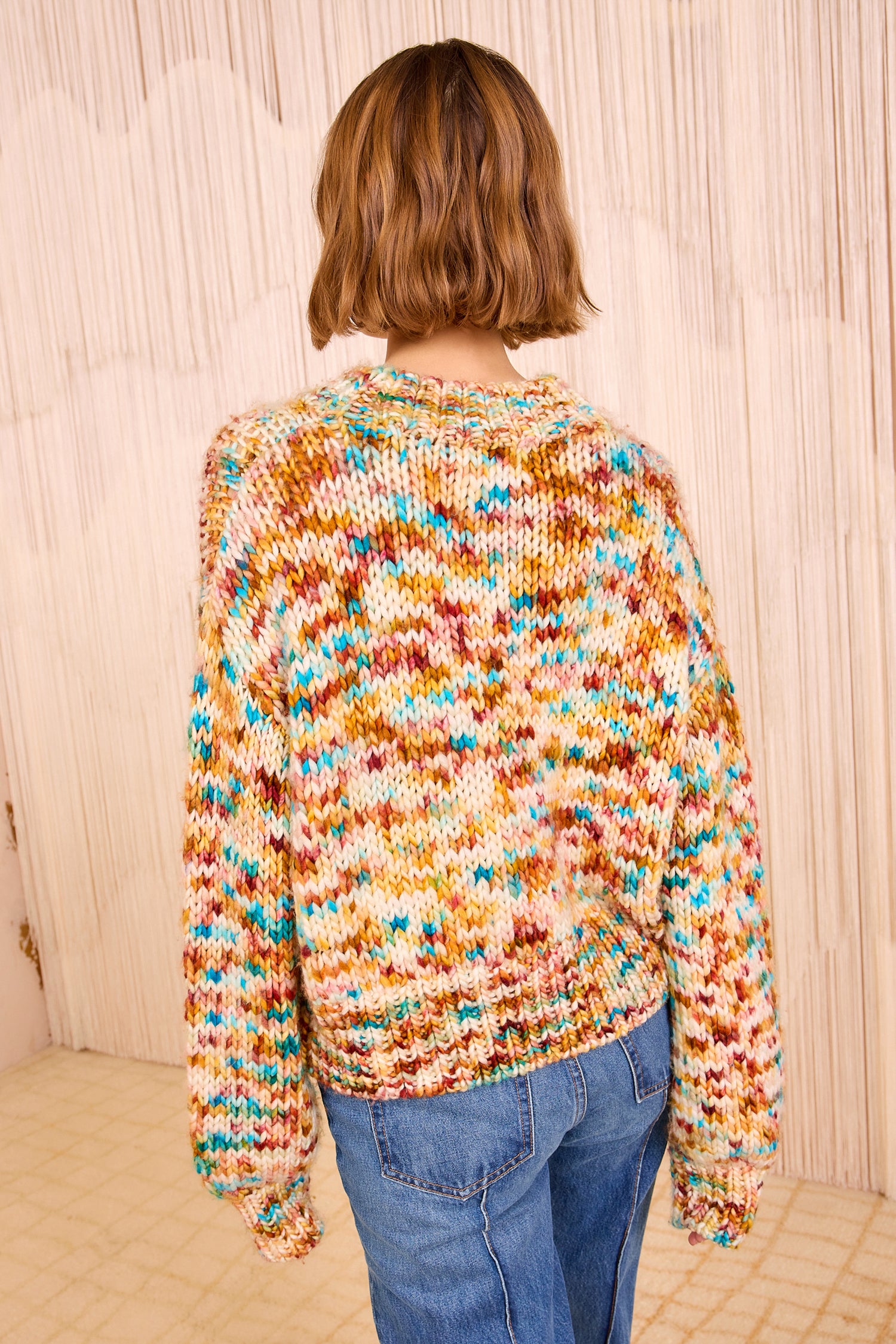 Maude Multicolor Knit Pullover - Opal