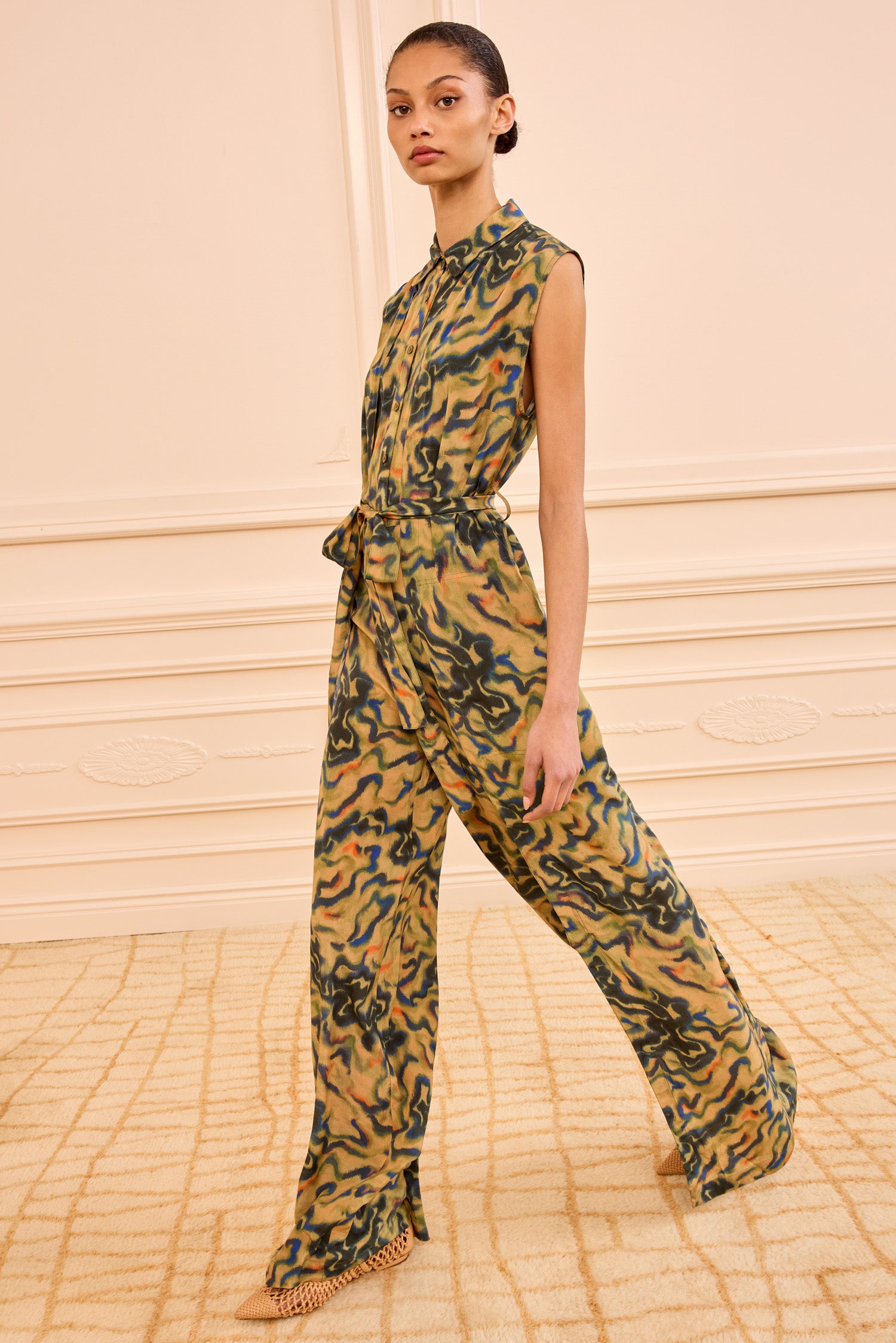 Meera Silk Jumpsuit - Geode