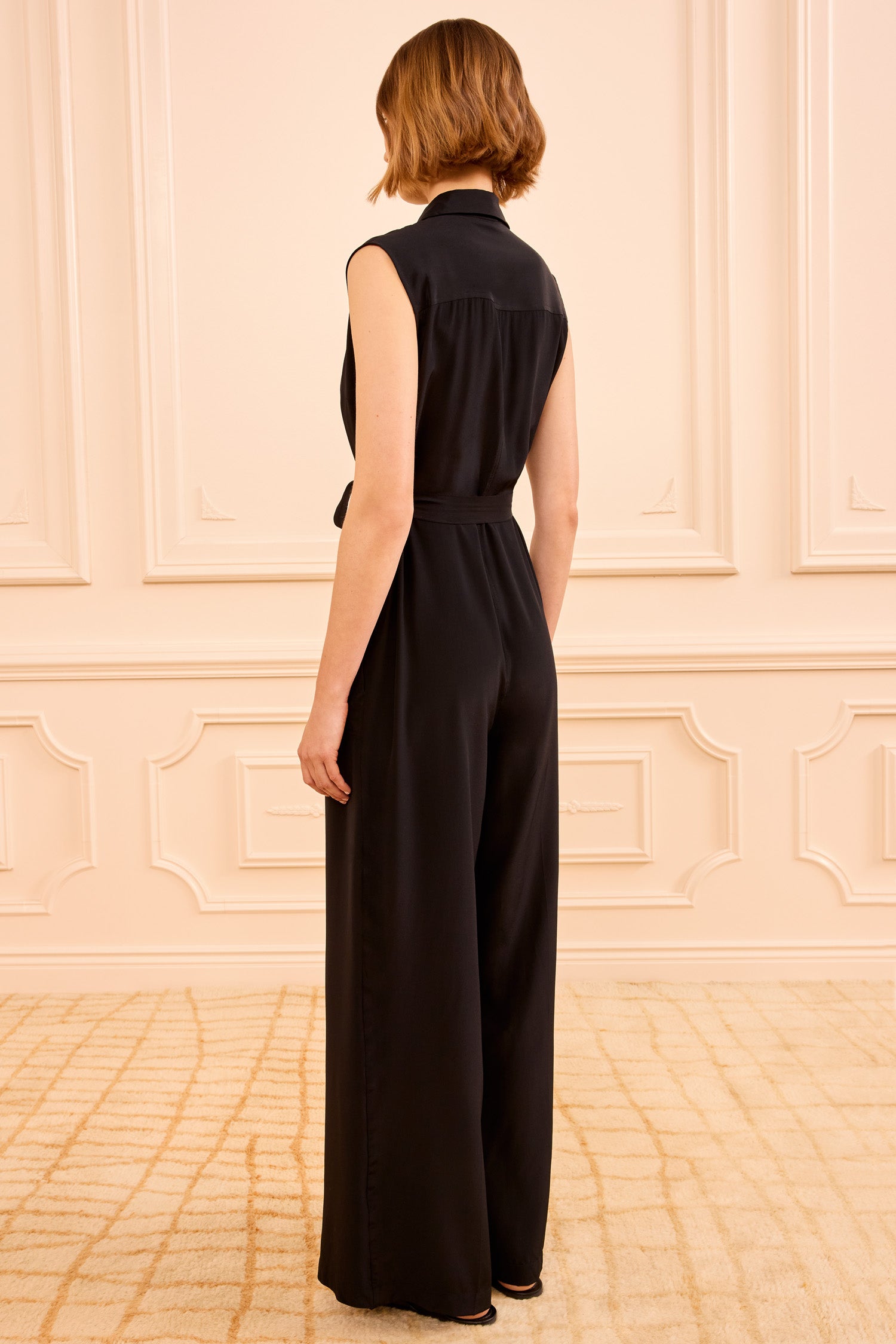 Ulla Johnson Meera Silk Jumpsuit - Noir
