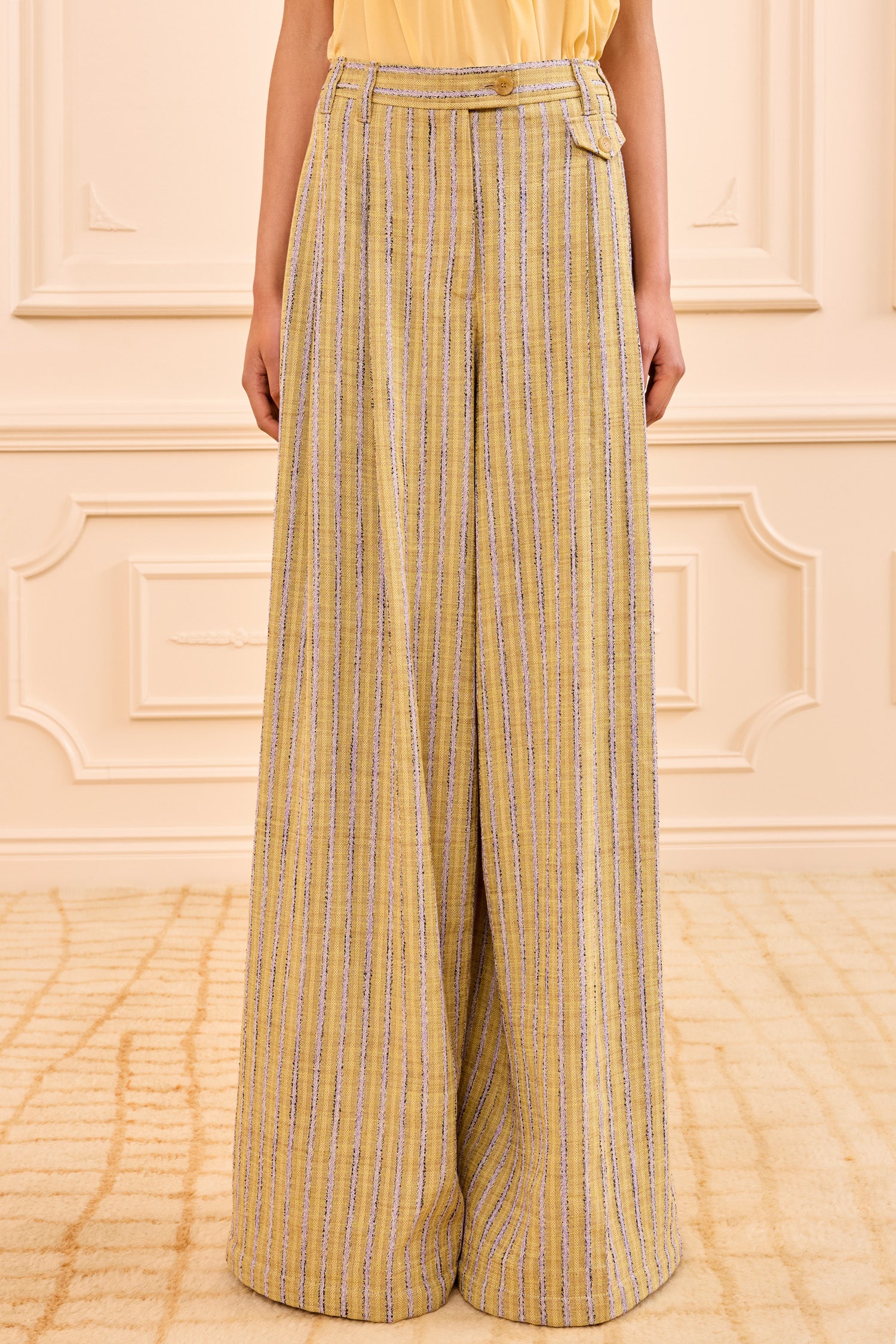 Motherwell Wide Leg Trouser - Agave