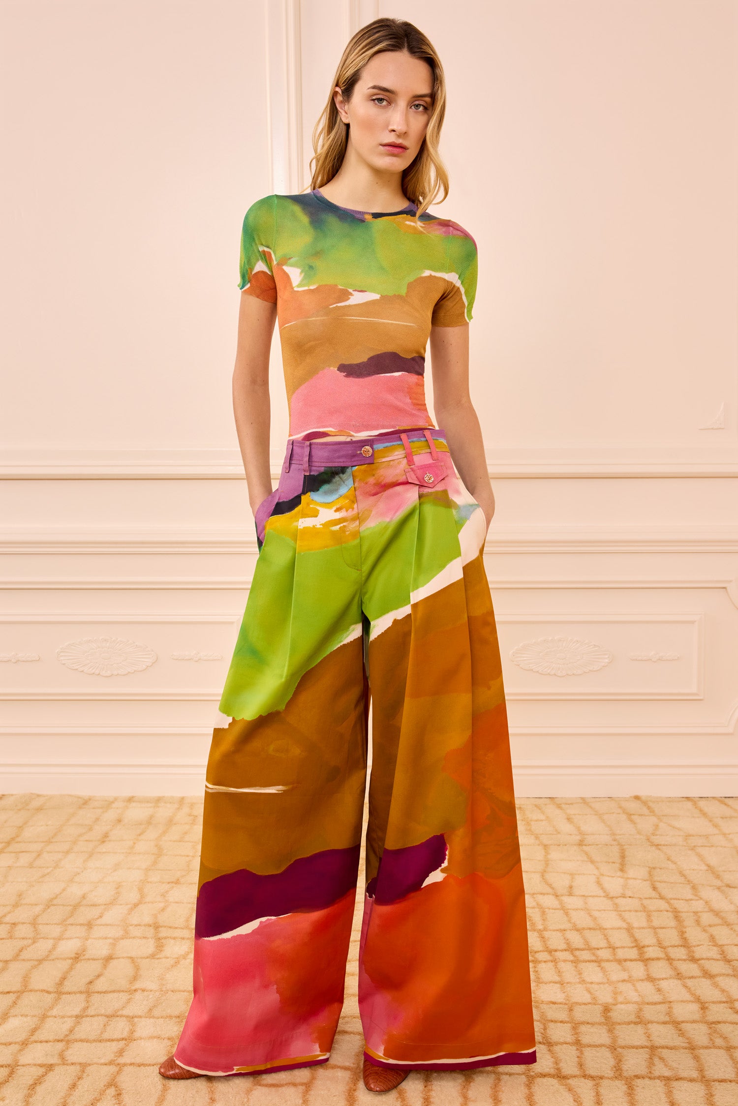 Motherwell Wide Leg Trouser - Nature Abhors A Vacuum