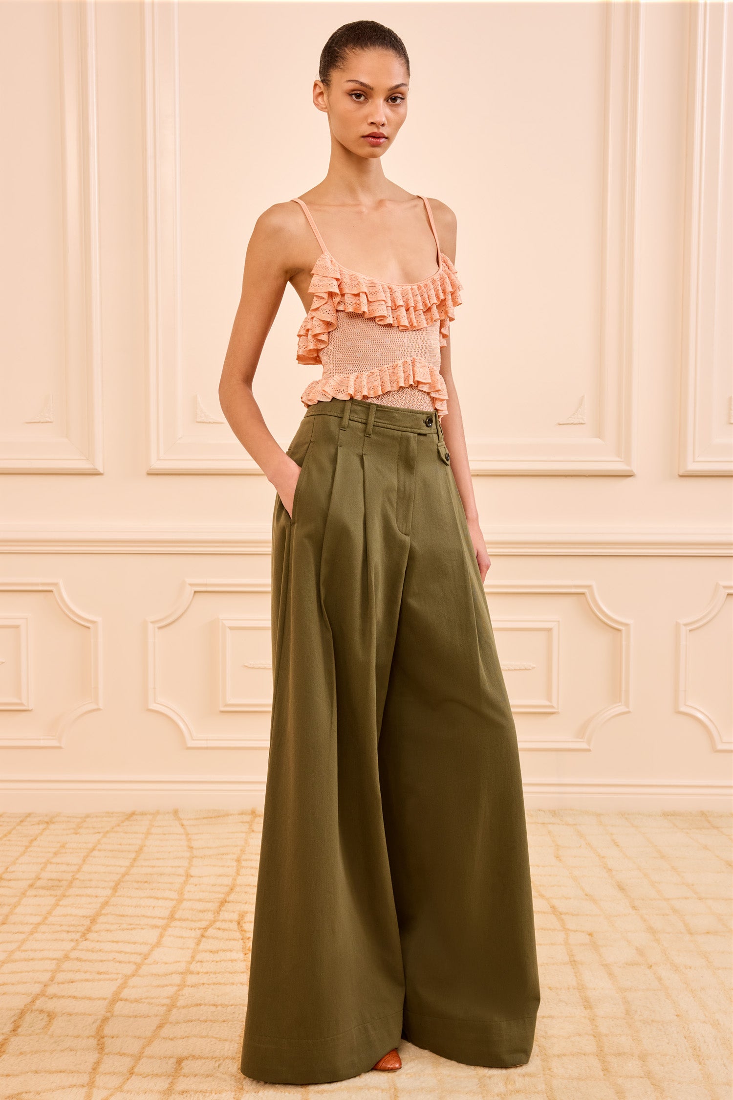 Motherwell Wide Leg Trouser Pinon