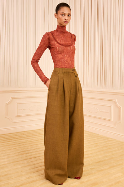 ⁣⁢Pantaloni Motherwell a gamba larga - Ochre Melange⁤⁣