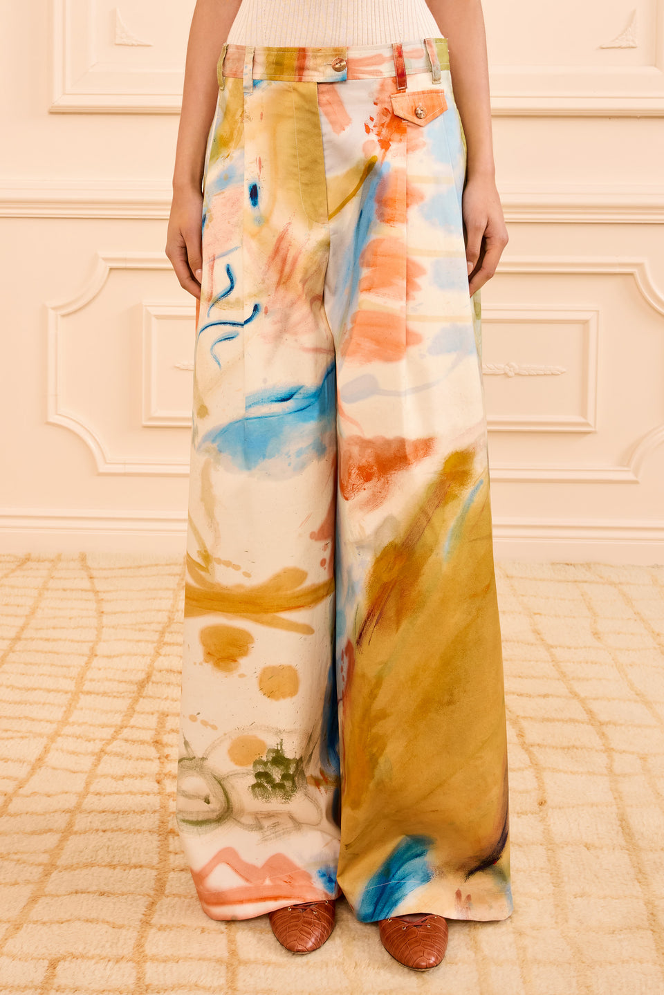 Motherwell Wide Leg Trouser - Western Dream