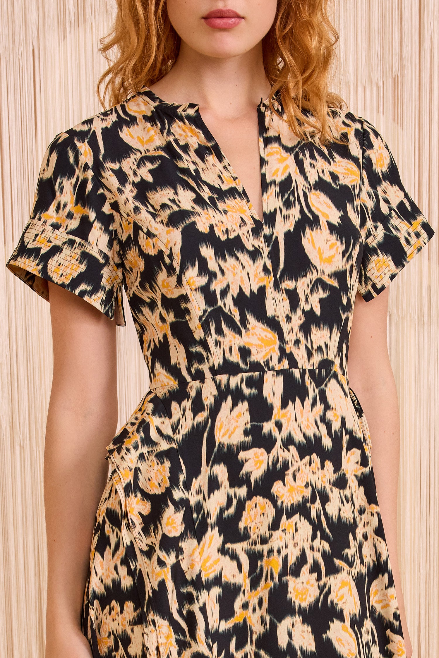 Ulla Johnson Nadya Short Sleeve Midi Dress - Tourmaline