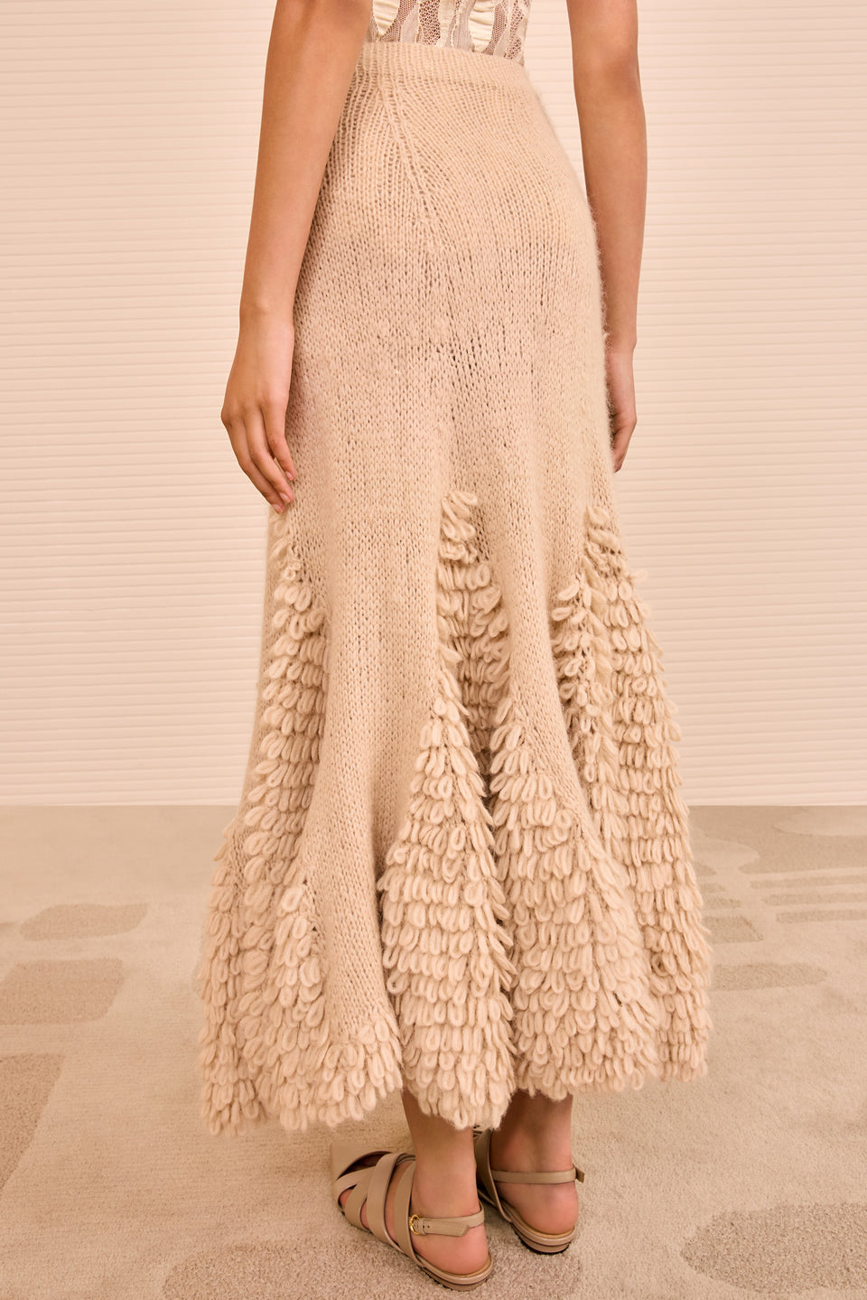 Nathalie Trumpet Skirt - Alabaster
