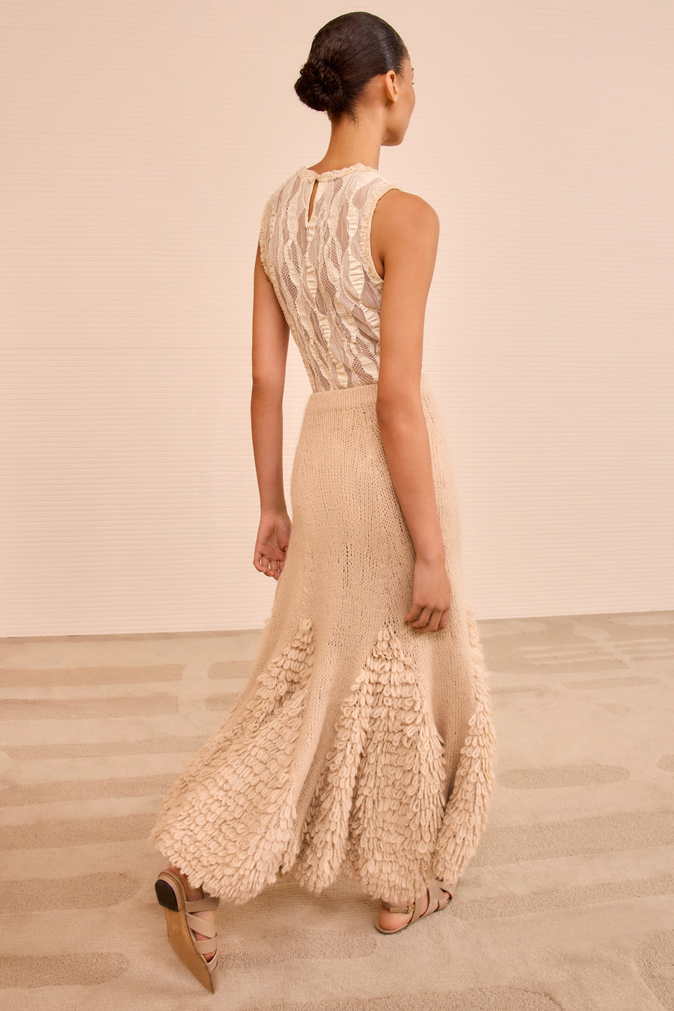 Nathalie Trumpet Skirt - Alabaster