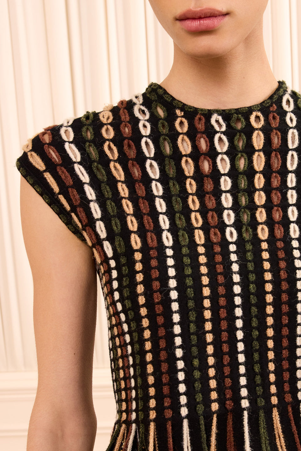 Natia Short Sleeve Knit Top - Noctis