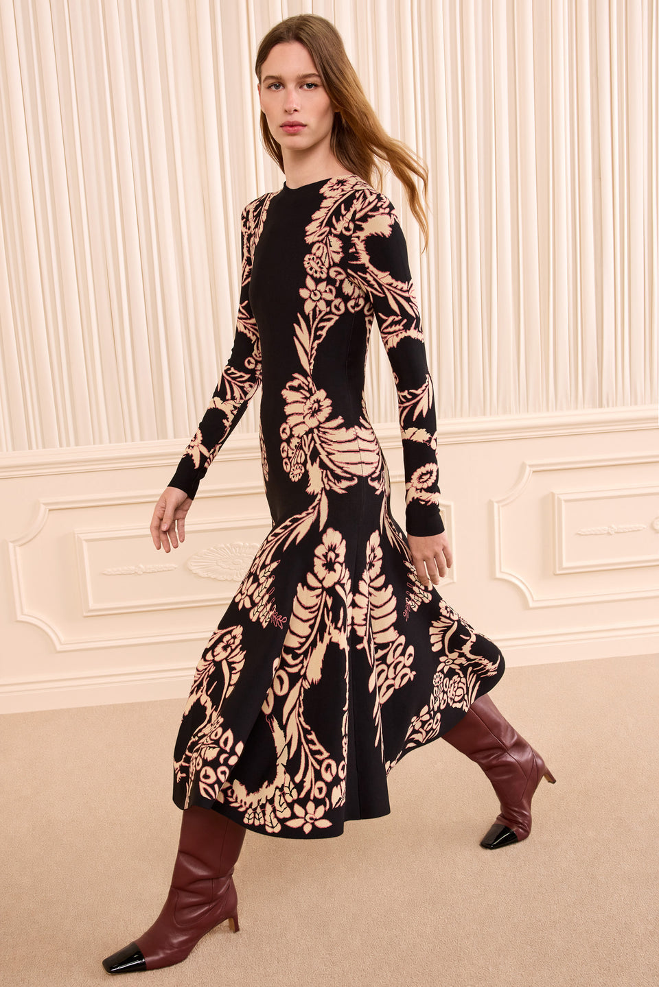 Nerissa Jacquard Dress - Vesper