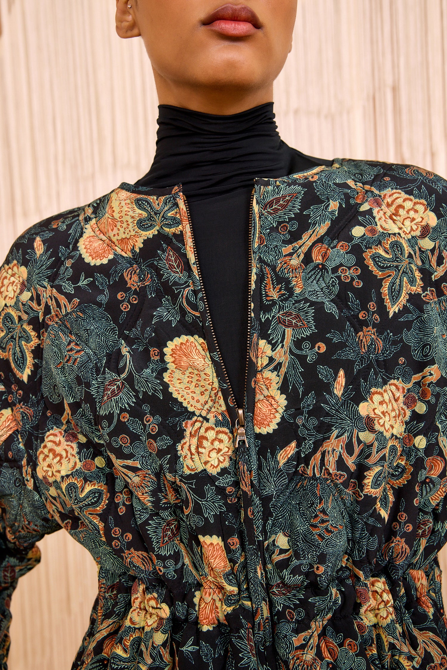 Ulla Johnson Noumi Silk Quilted Coat - Nuit