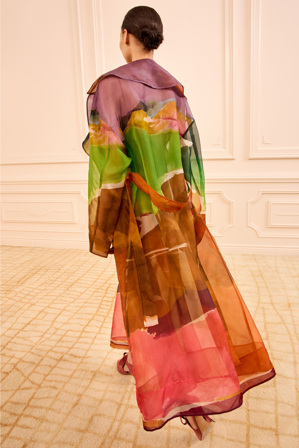 Novalie Organza Trench Coat - Nature Abhors A Vacuum