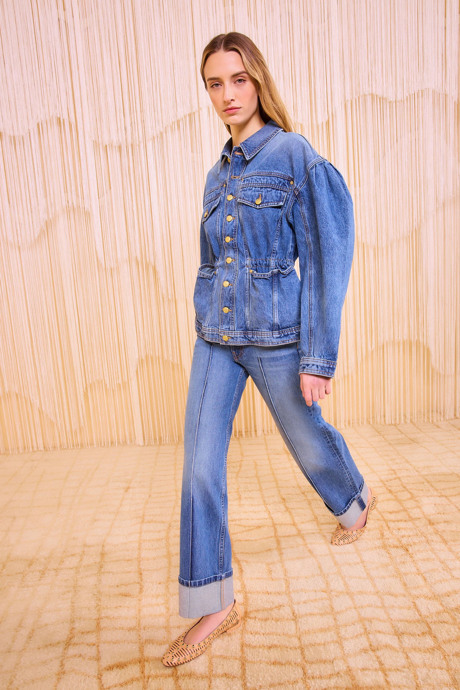 The Odette Jacket - Danube Medium Indigo Wash