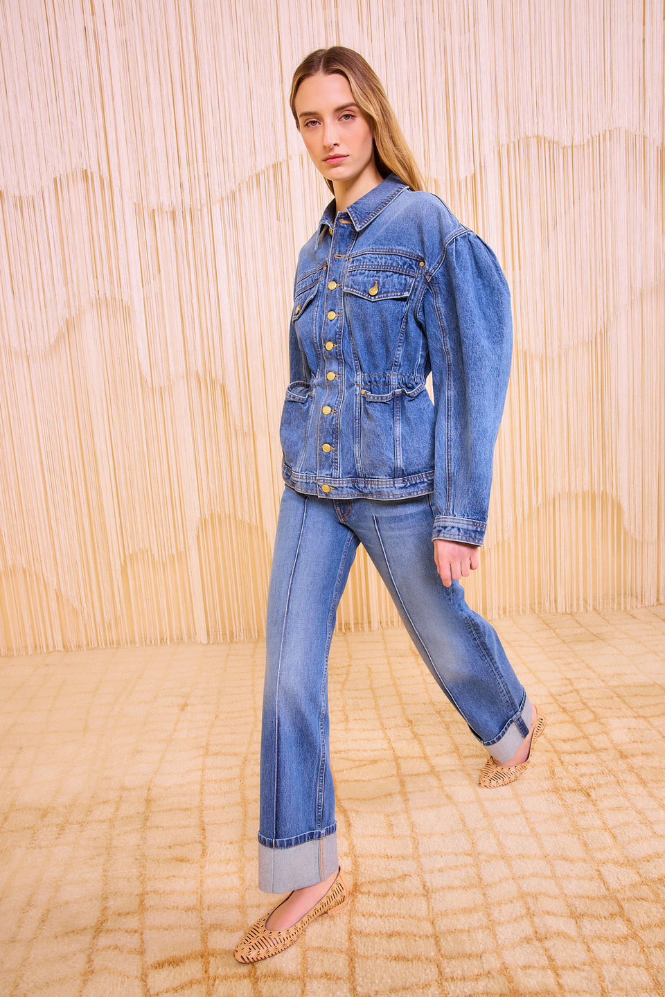 The Odette Jacket - Danube Medium Indigo Wash