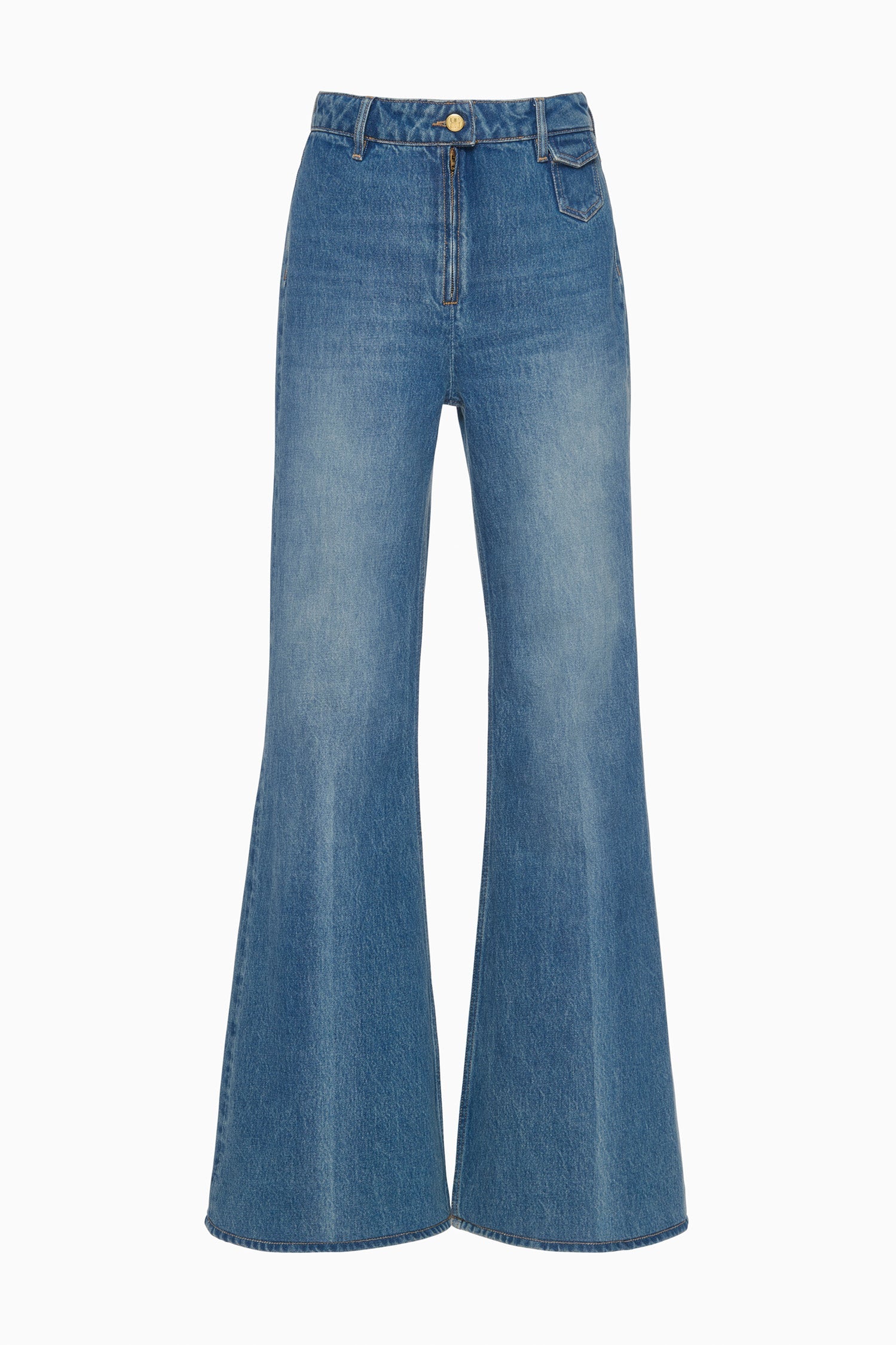 UNAILE painter wide flaredenim jentlouis Bianca Danube Wide Leg 