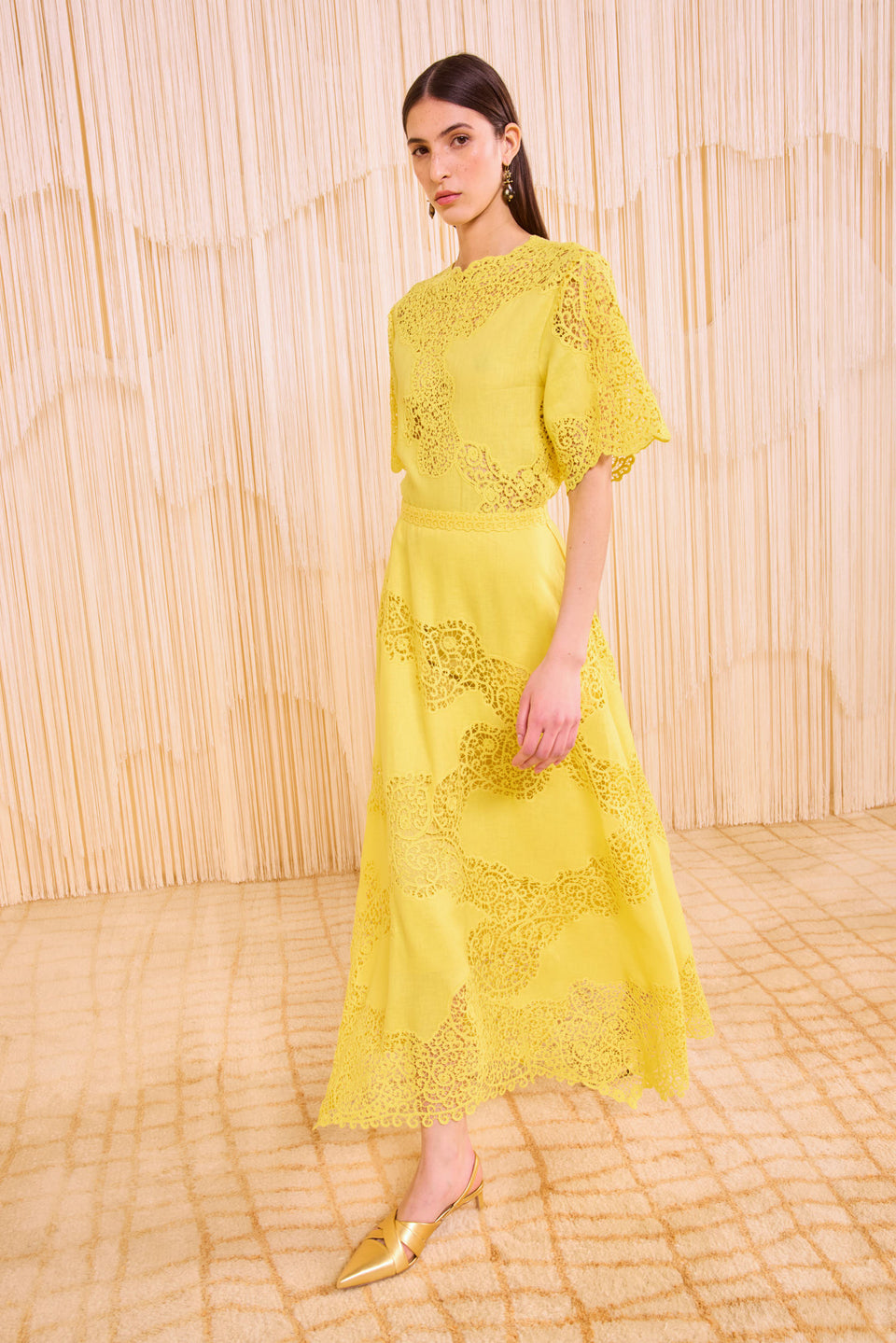 Omila Handkerchief Skirt - Citrine
