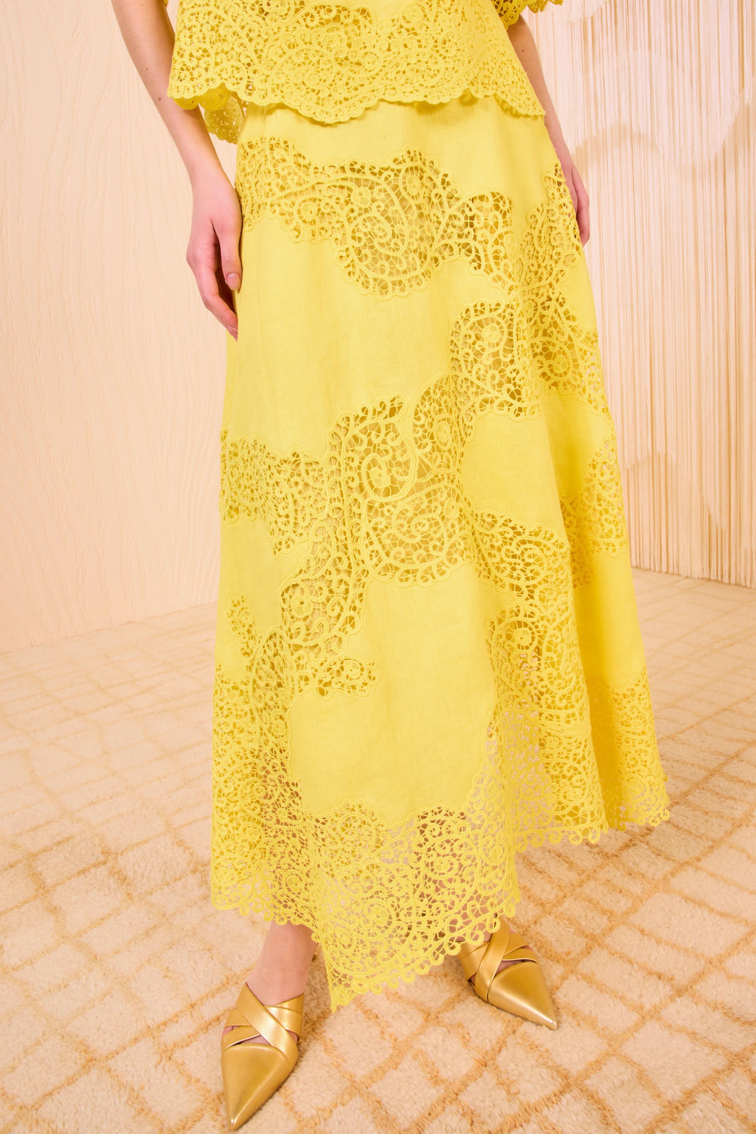 Omila Handkerchief Skirt - Citrine