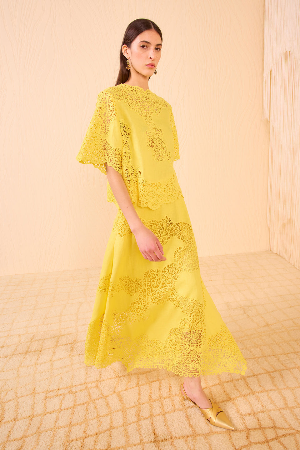 Omila Handkerchief Skirt - Citrine