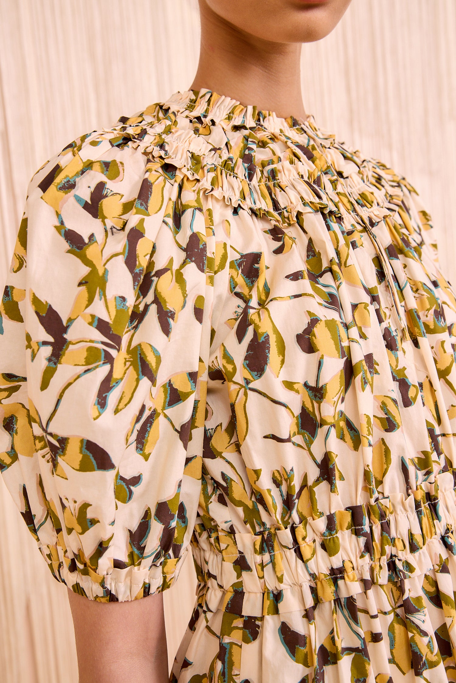 Ulla Johnson Othella Short Sleeve Midi Dress - Lucent